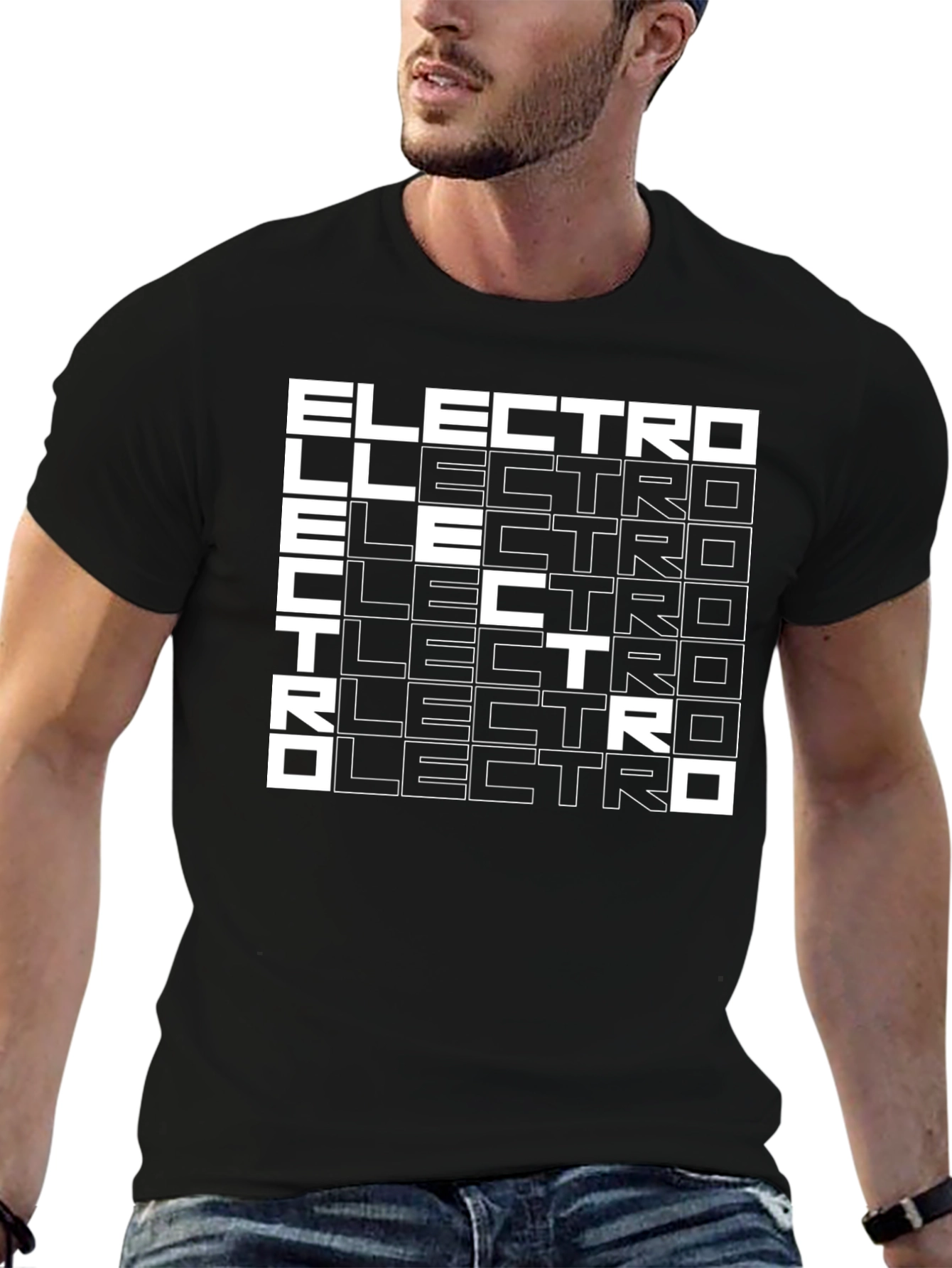 Electro Graphic T-Shirt - Bold Music Design