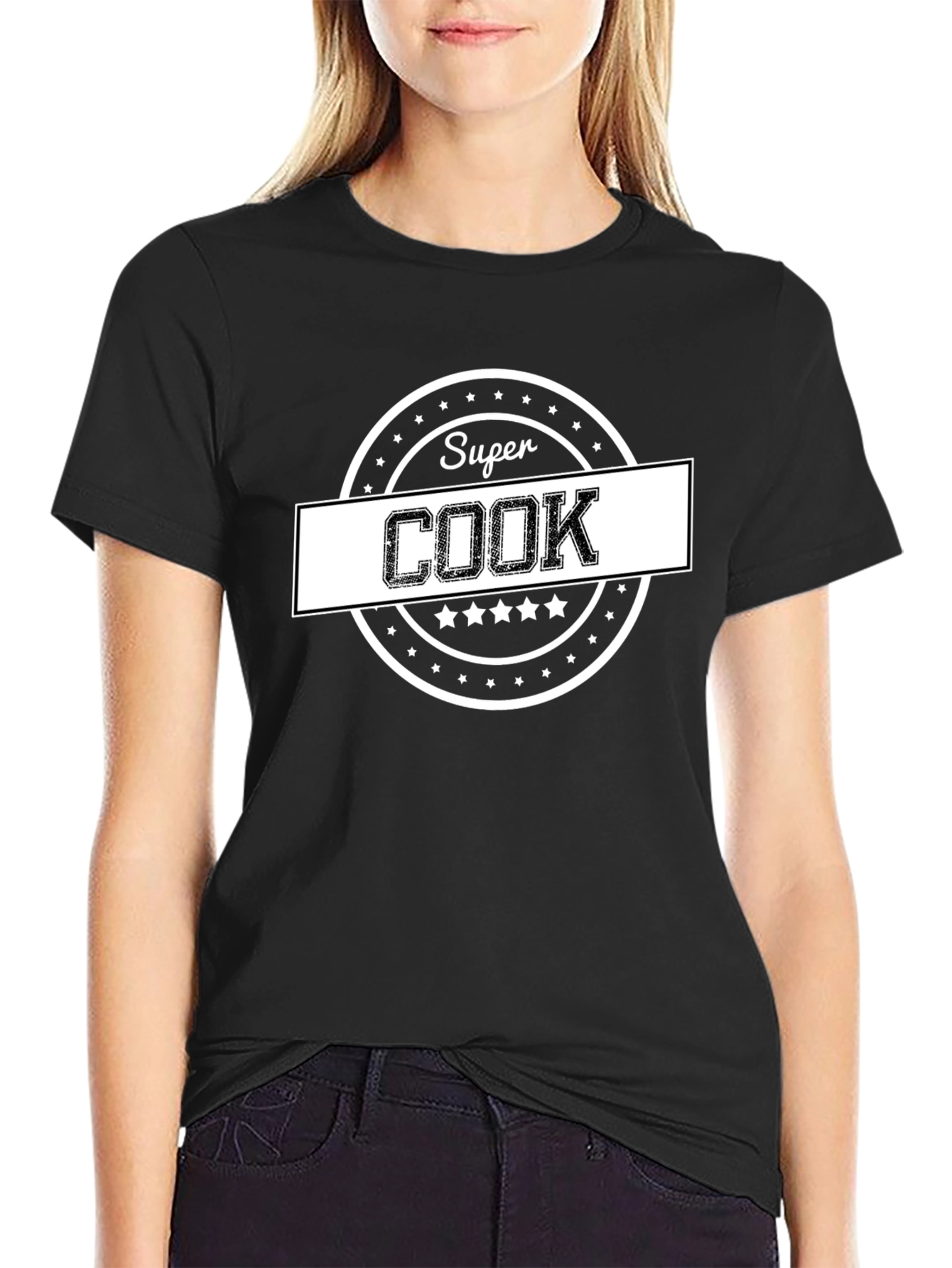 Super Cook T-Shirt - Black Cotton Tee