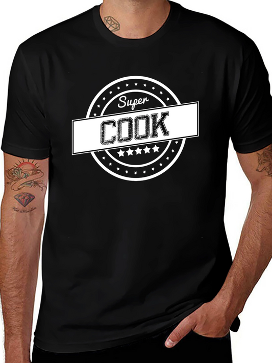 Super Cook T-Shirt - Black Cotton Tee