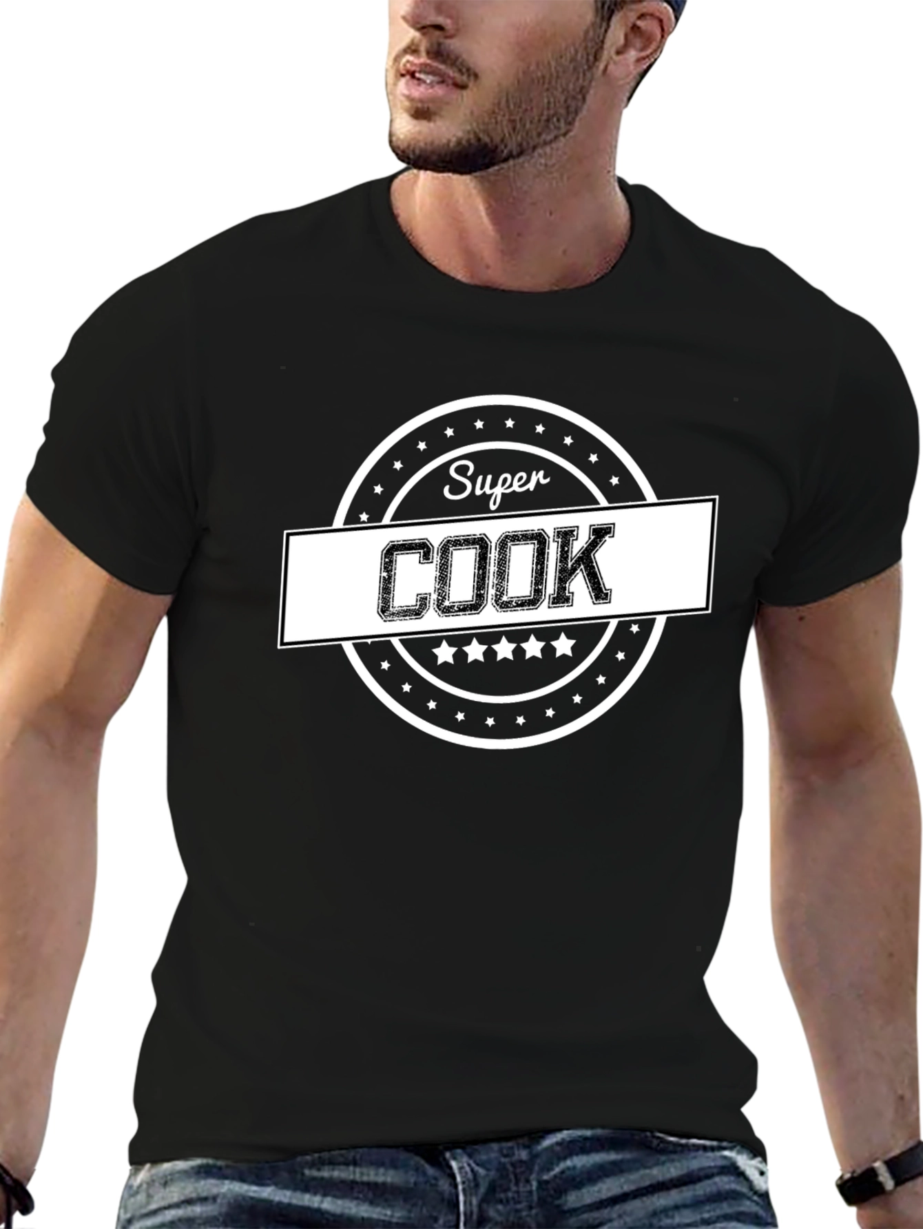 Super Cook T-Shirt - Black Cotton Tee