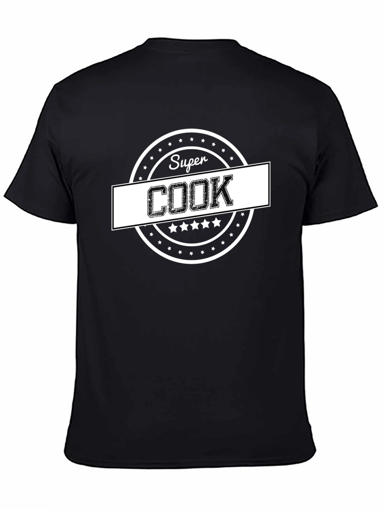 Super Cook T-Shirt - Black Cotton Tee