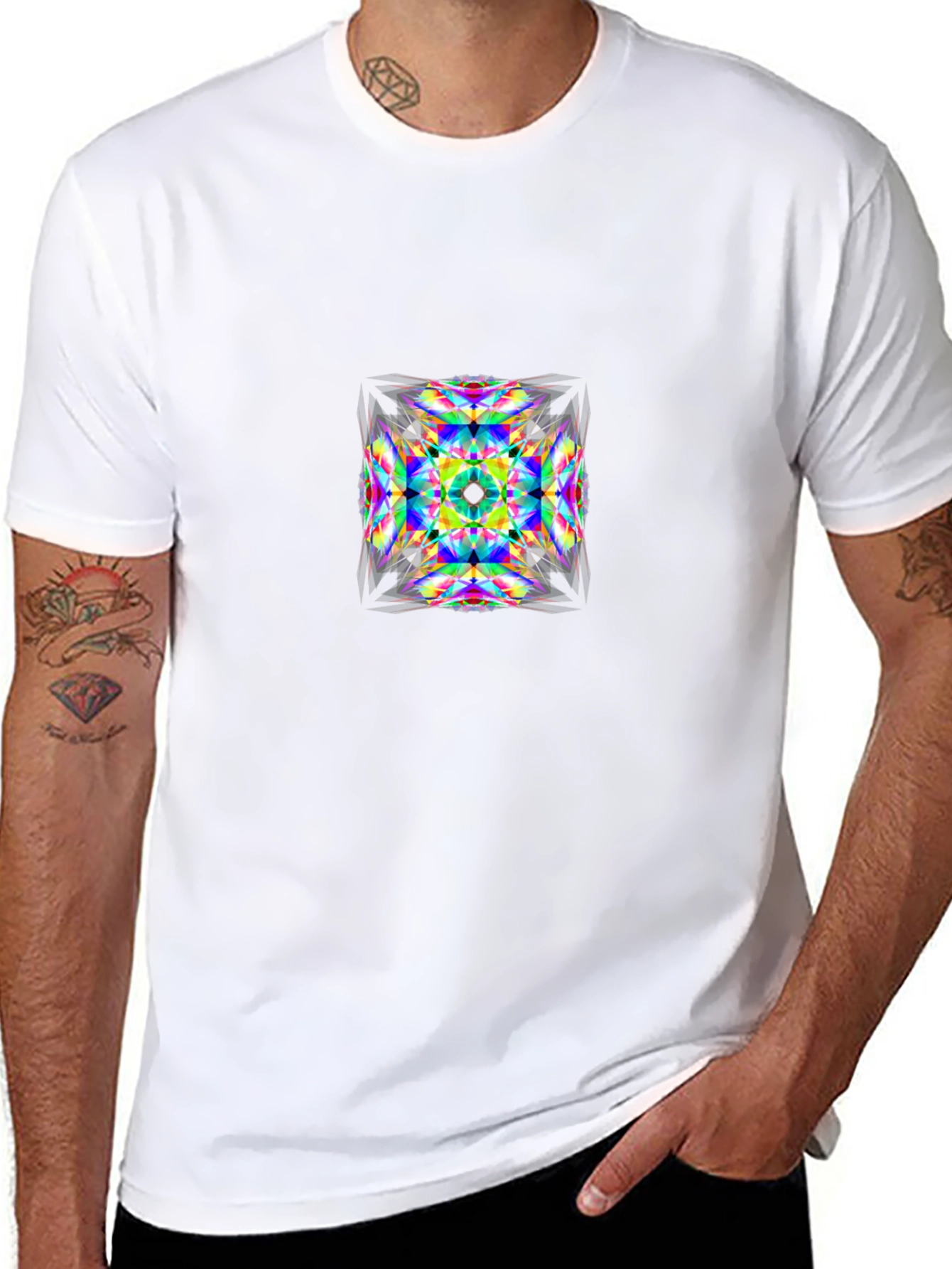 Abstract Kaleidoscope Graphic T-Shirt
