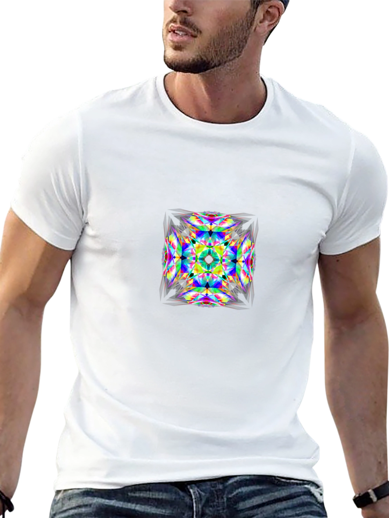 Abstract Kaleidoscope Graphic T-Shirt