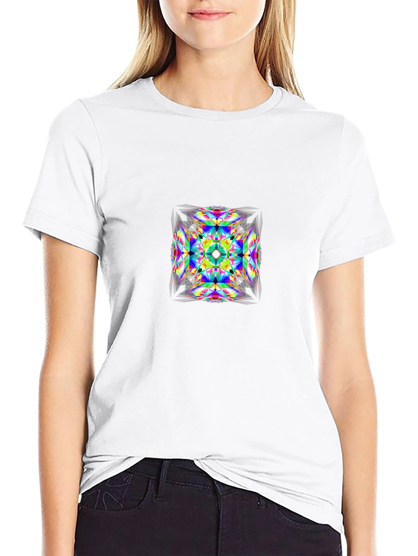 Abstract Kaleidoscope Graphic T-Shirt