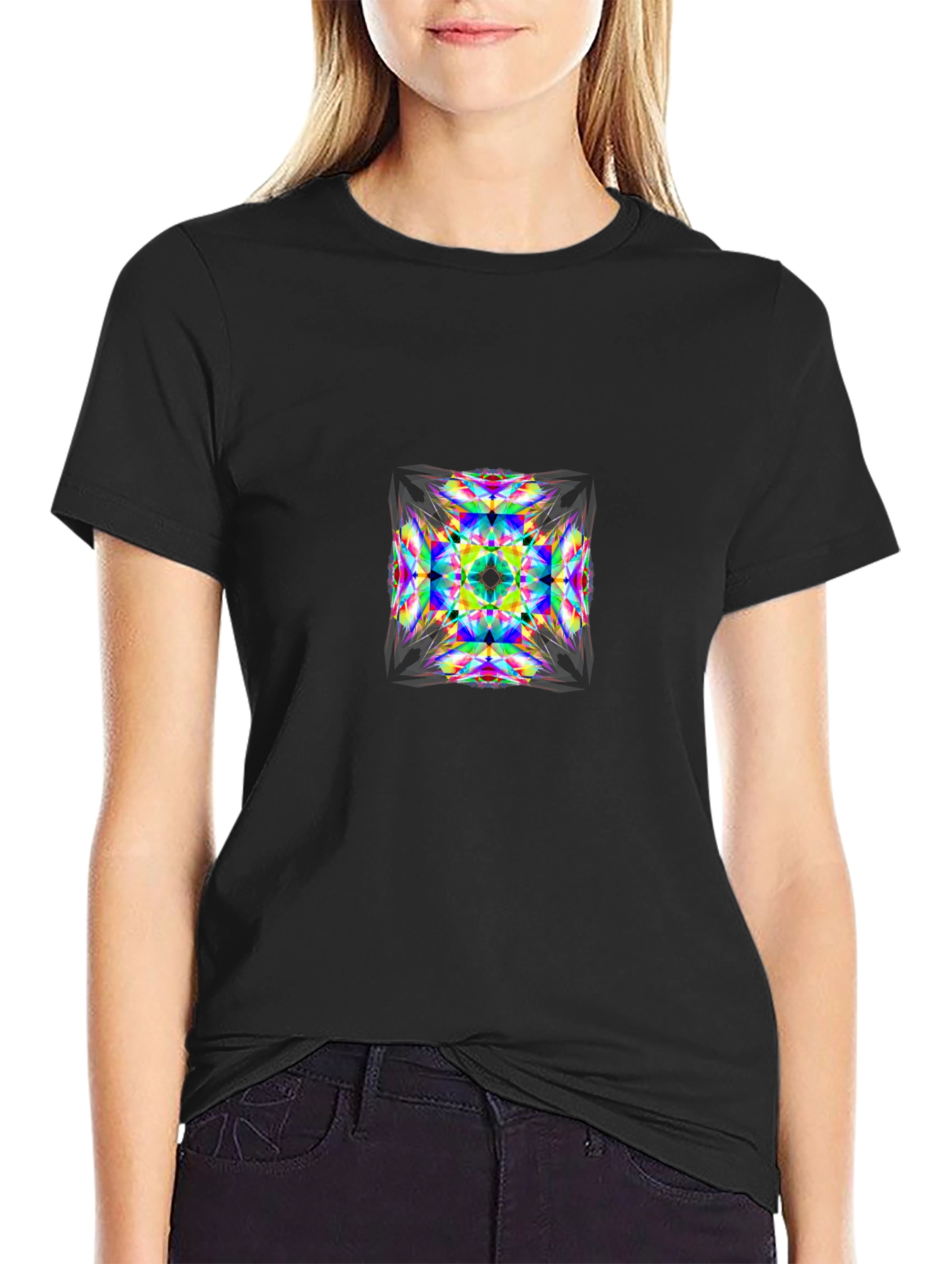 Abstract Kaleidoscope Graphic T-Shirt