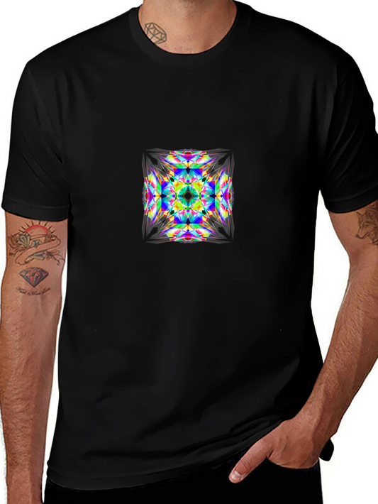 Abstract Kaleidoscope Graphic T-Shirt