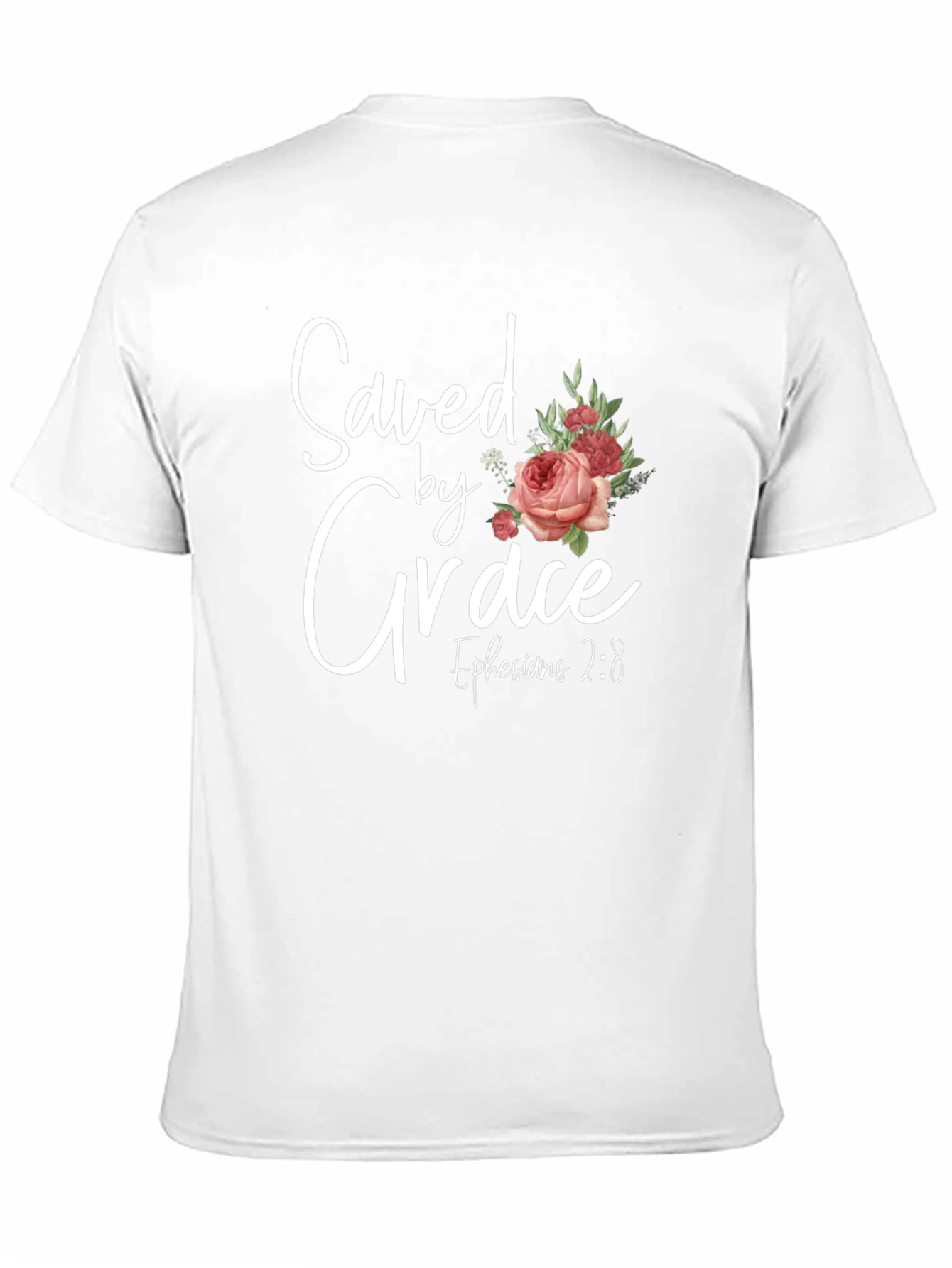 Saved by Grace Floral T-Shirt - Christian Tee