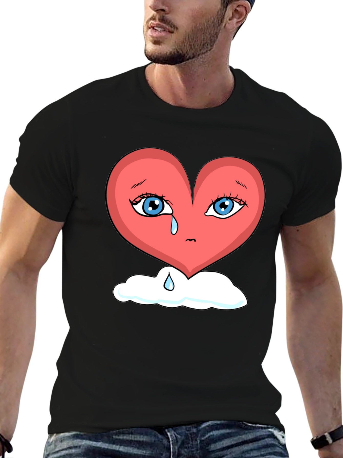 Heartbroken Heart on Cloud Unisex T-Shirt