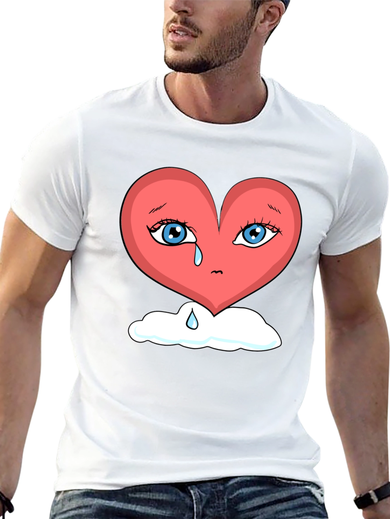 Heartbroken Heart on Cloud Unisex T-Shirt