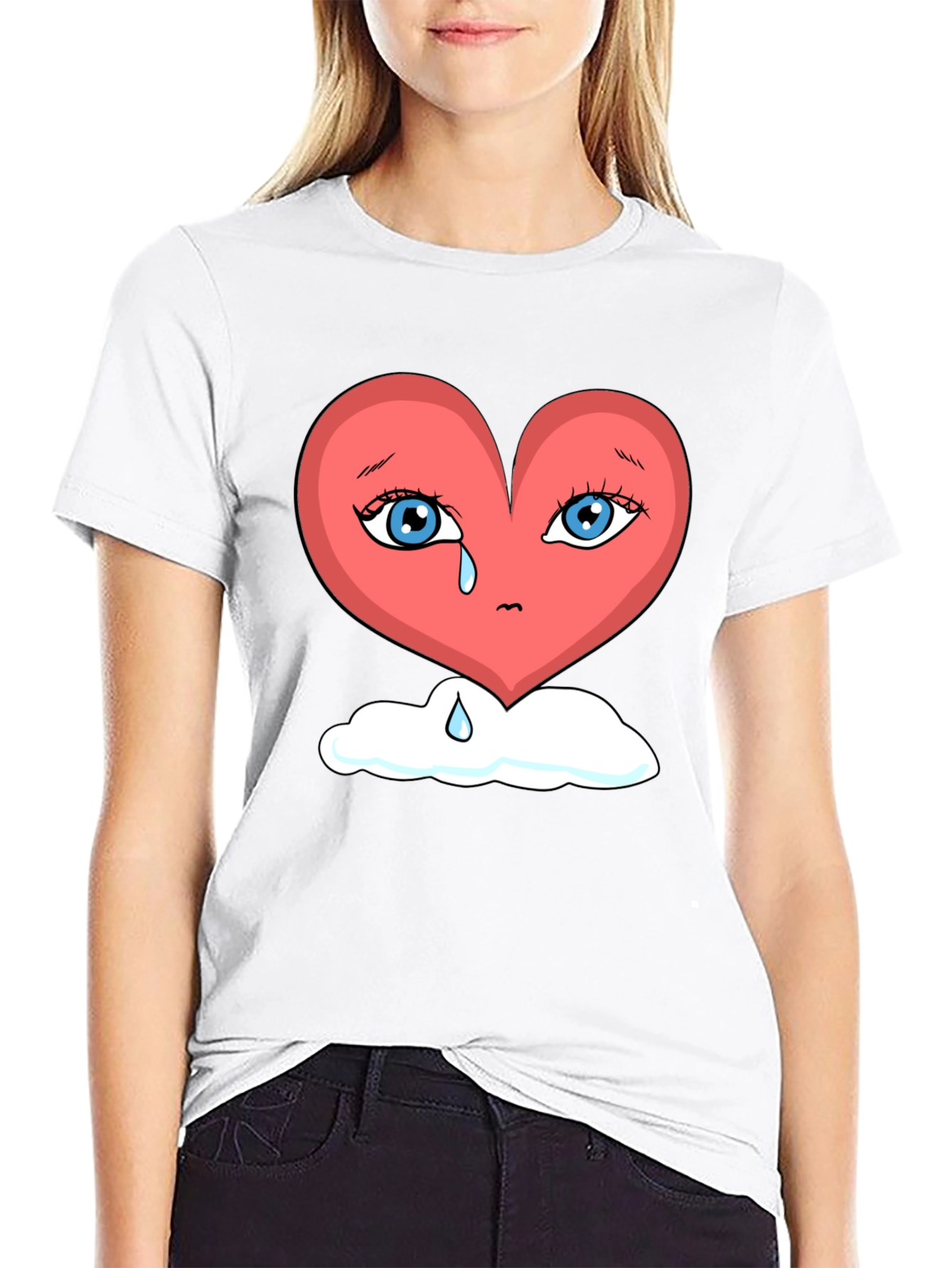 Heartbroken Heart on Cloud Unisex T-Shirt