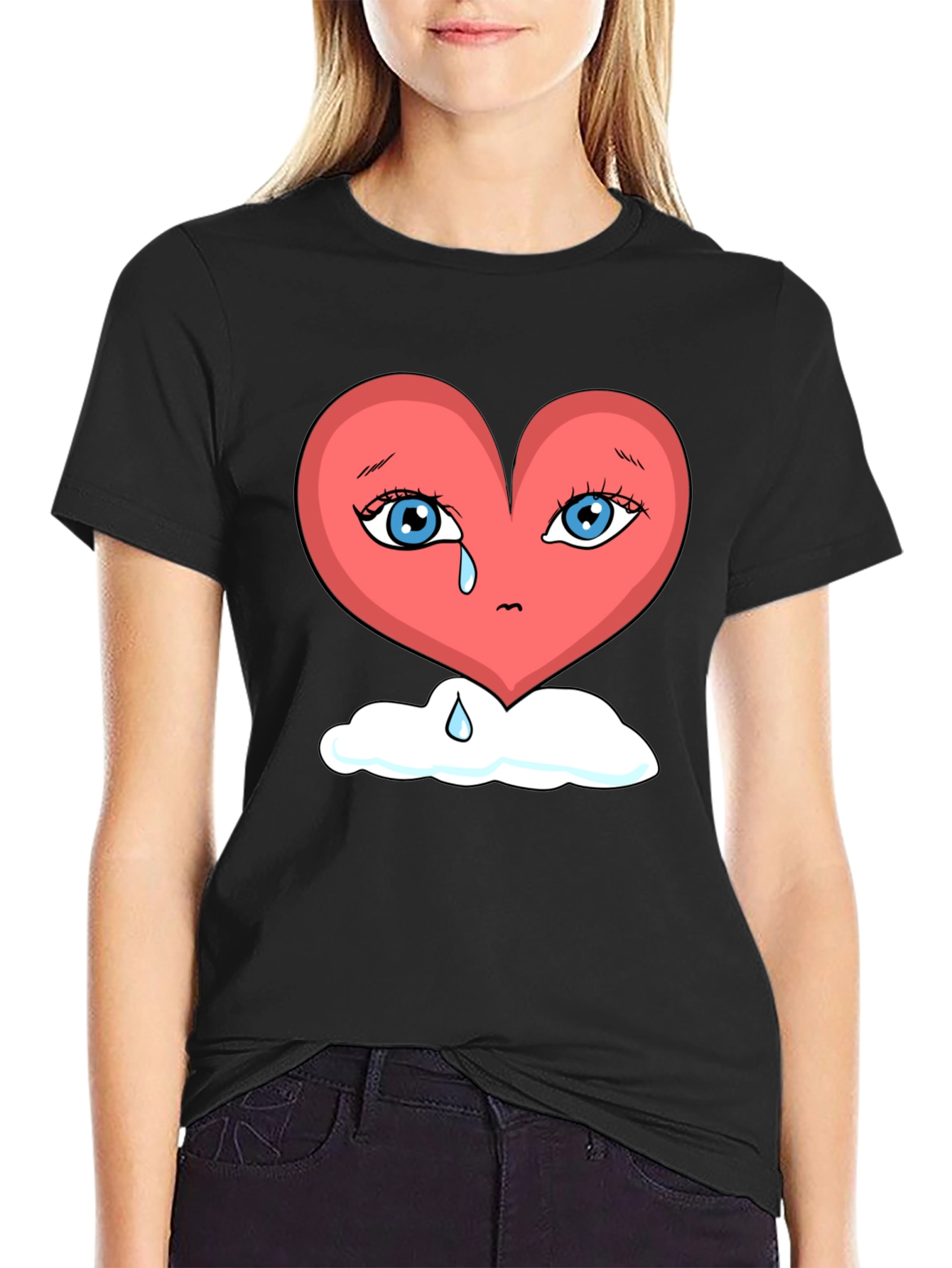 Heartbroken Heart on Cloud Unisex T-Shirt