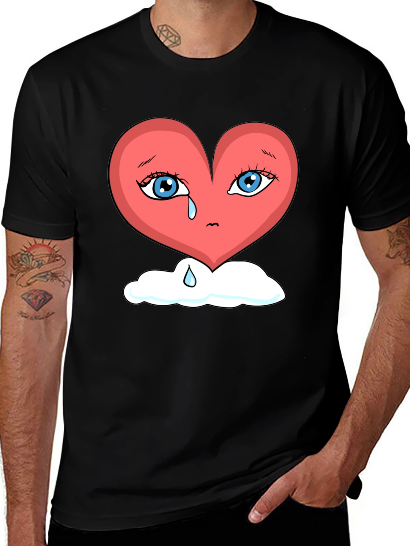 Heartbroken Heart on Cloud Unisex T-Shirt