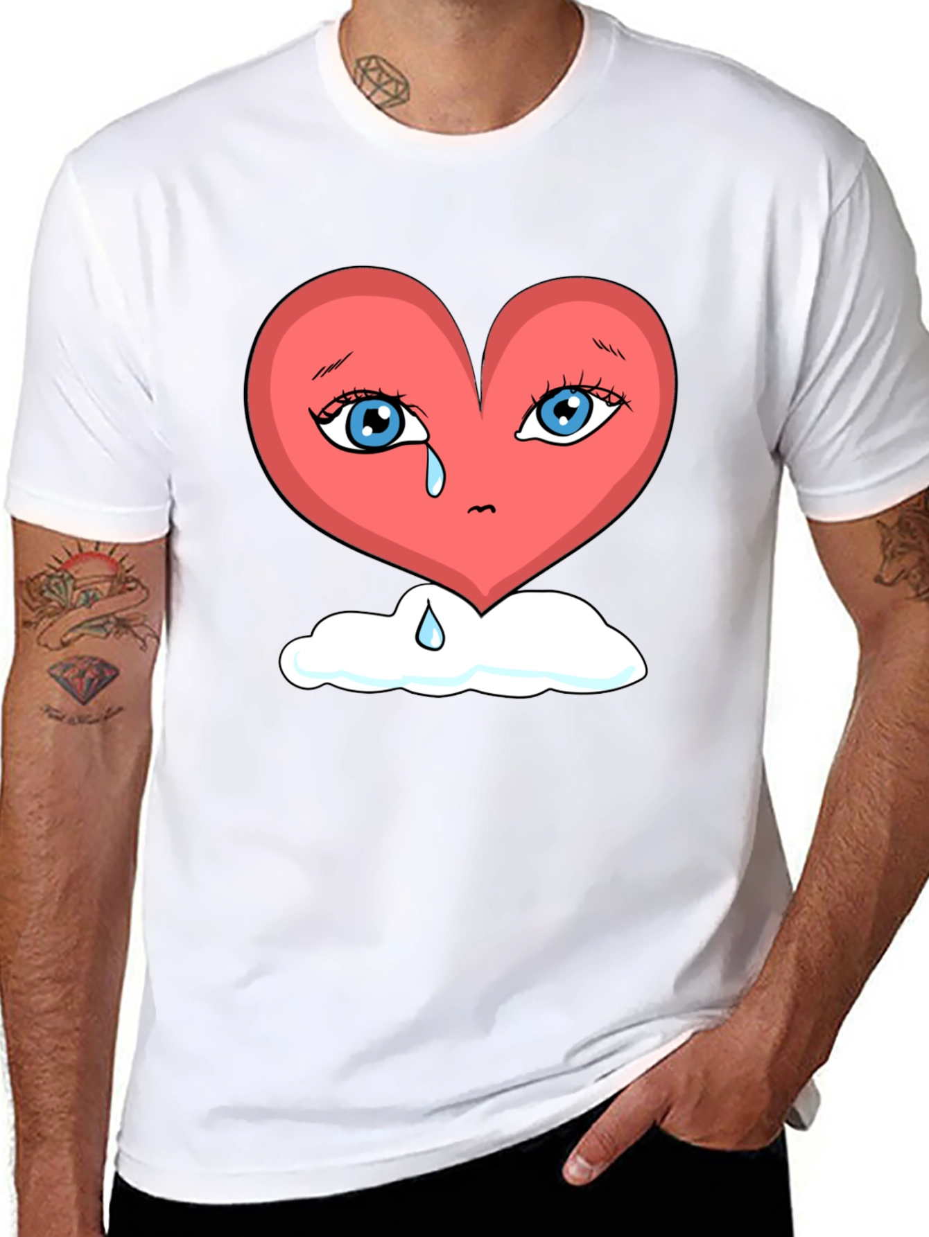 Heartbroken Heart on Cloud Unisex T-Shirt