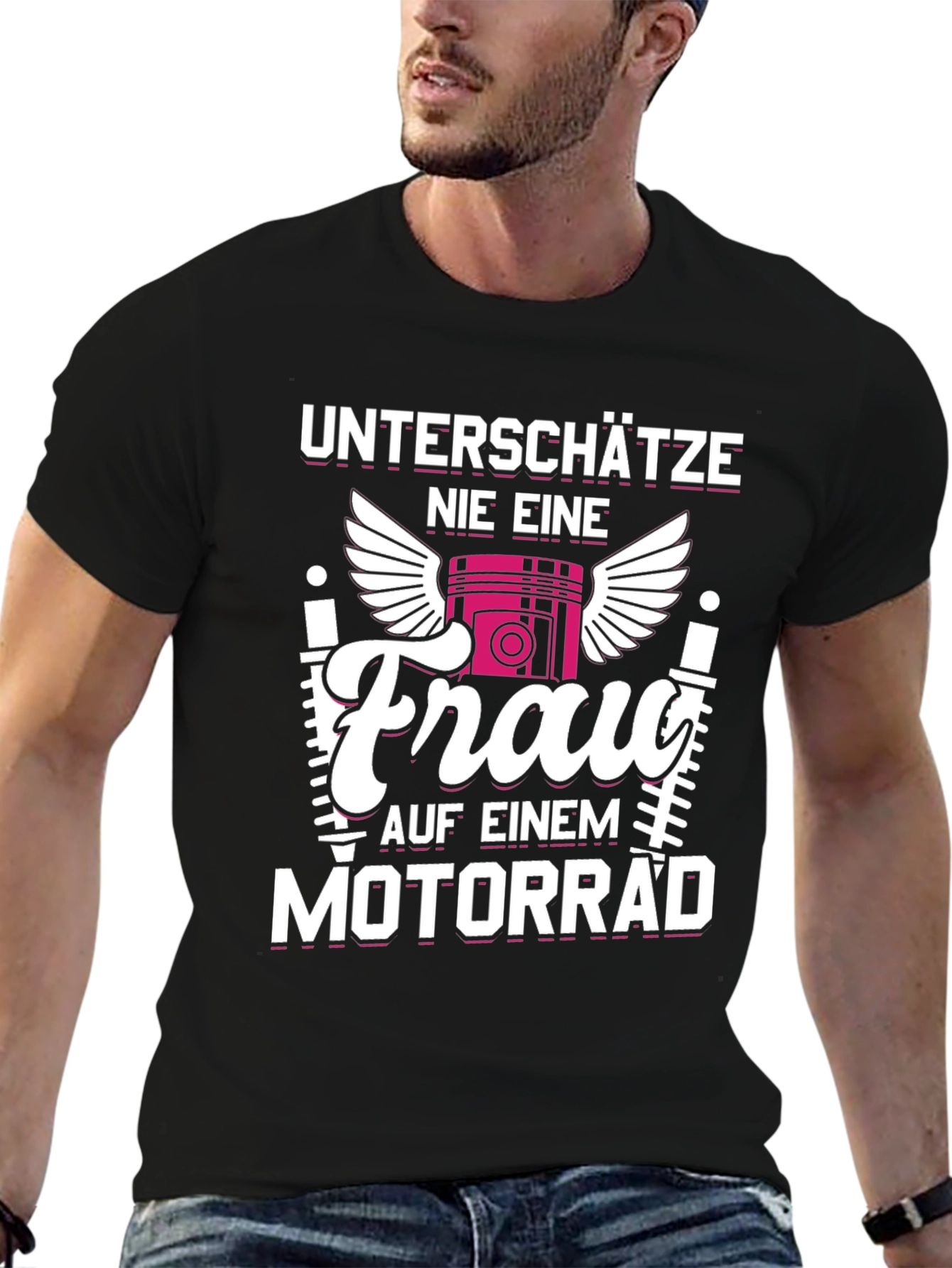 Motorcycle Woman T-Shirt - Dont Underestimate Her