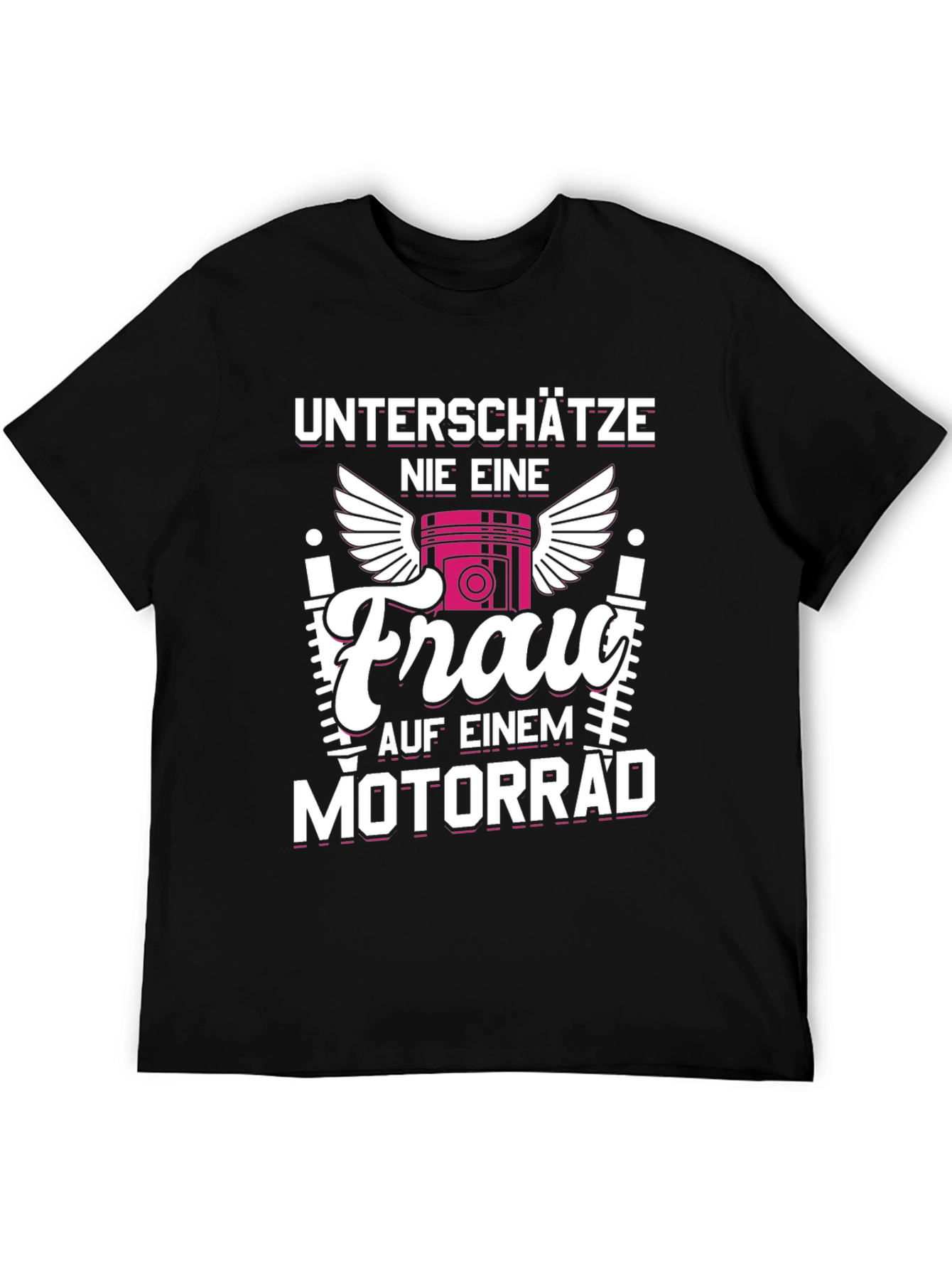 Motorcycle Woman T-Shirt - Dont Underestimate Her