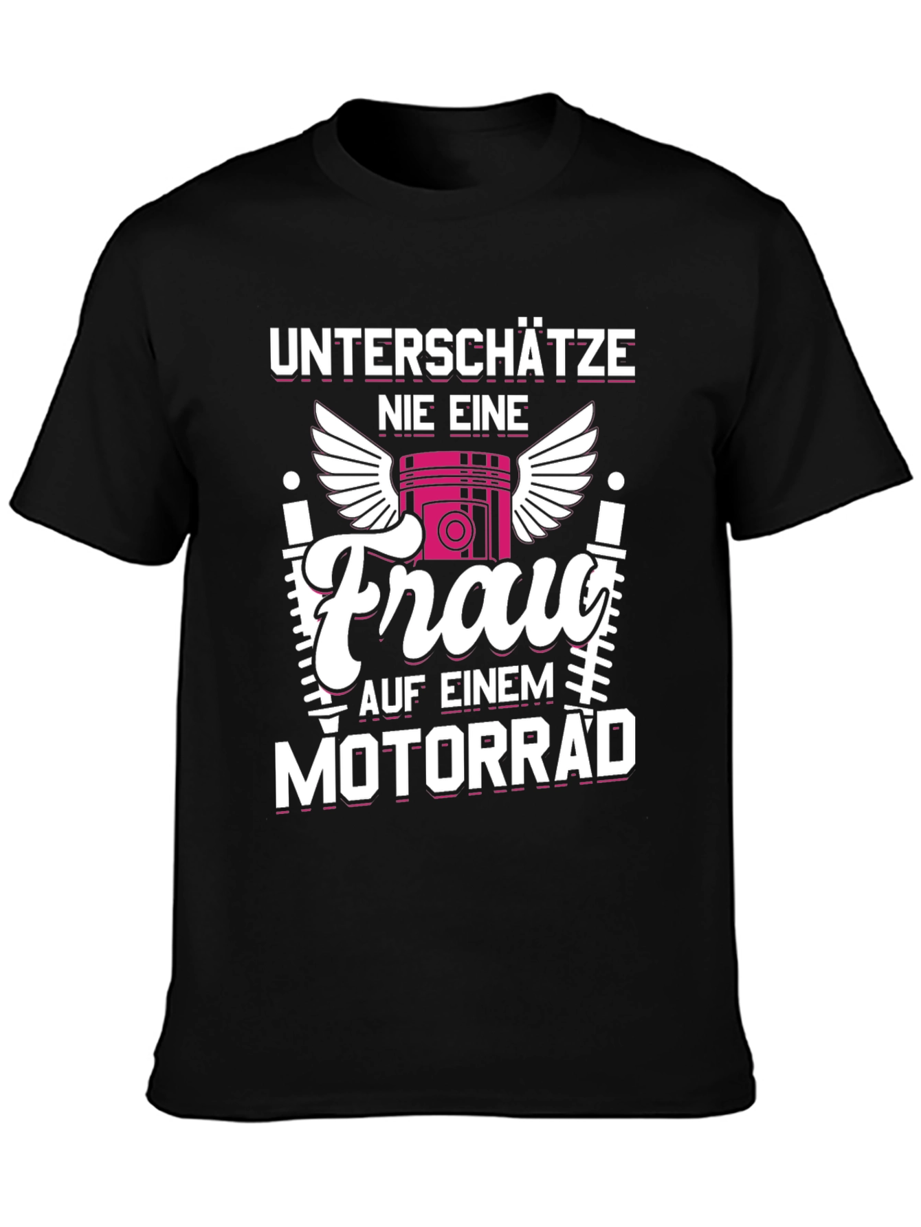 Motorcycle Woman T-Shirt - Dont Underestimate Her