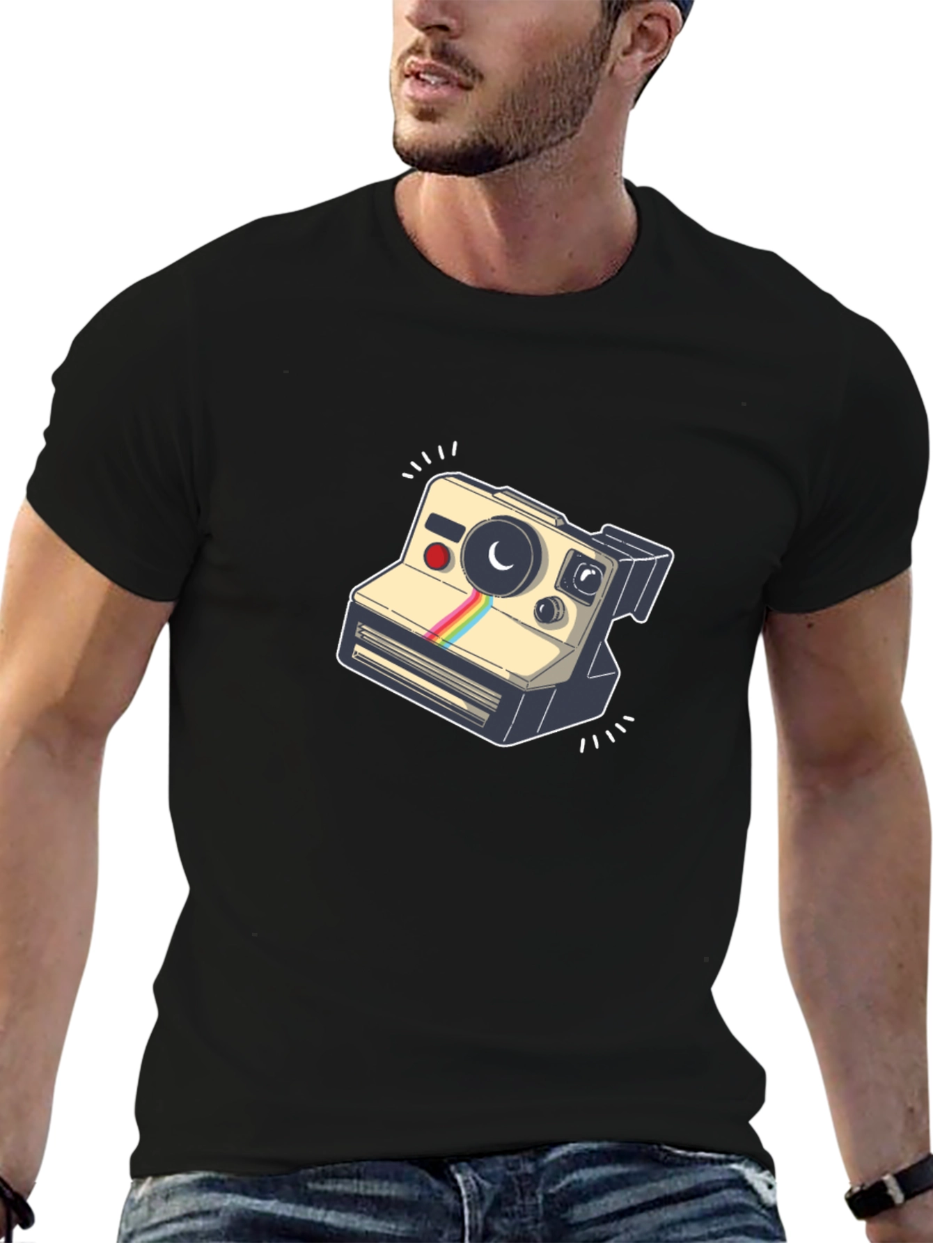Retro Camera Graphic T-Shirt - Cool & Stylish