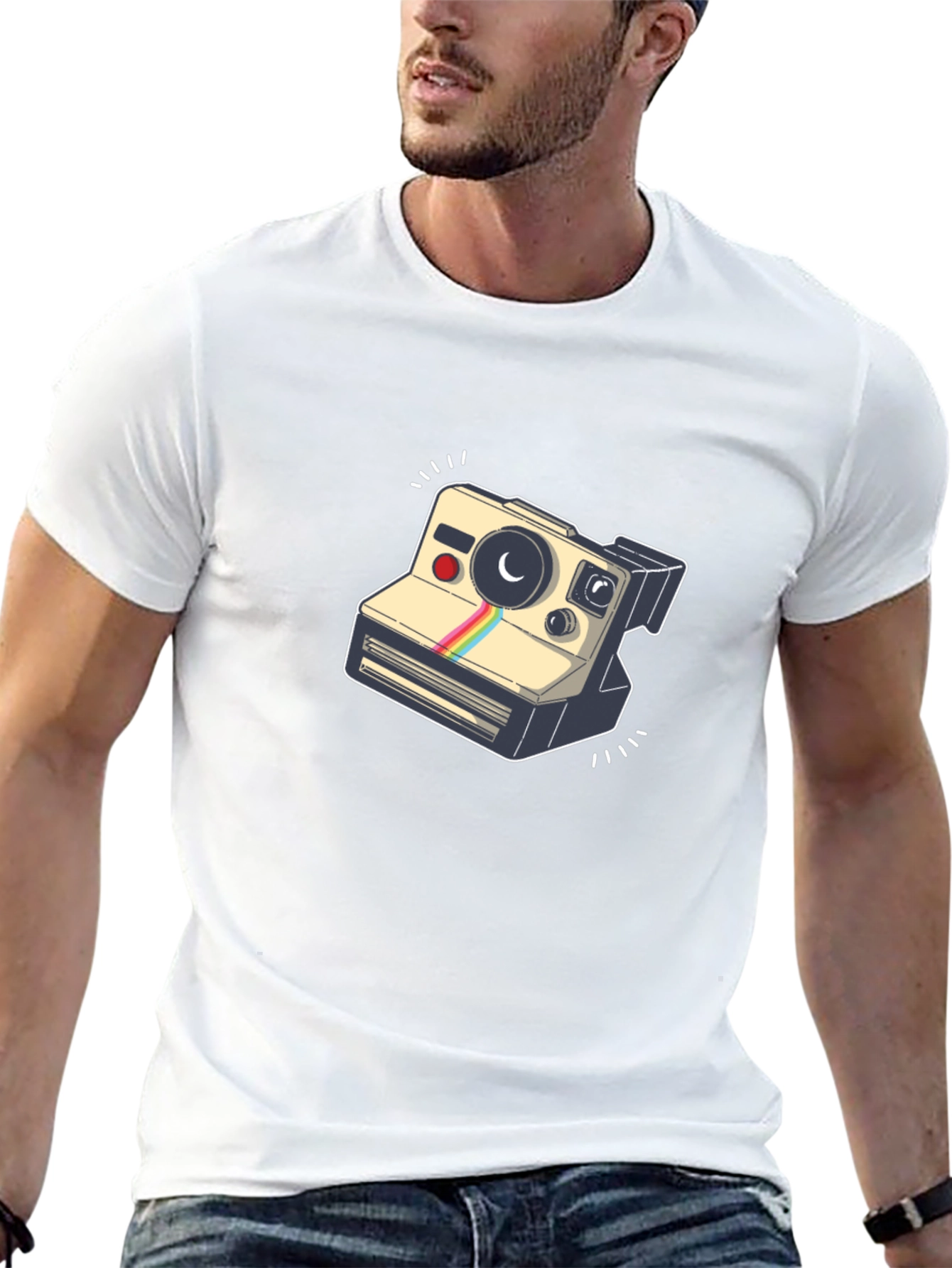 Retro Camera Graphic T-Shirt - Cool & Stylish