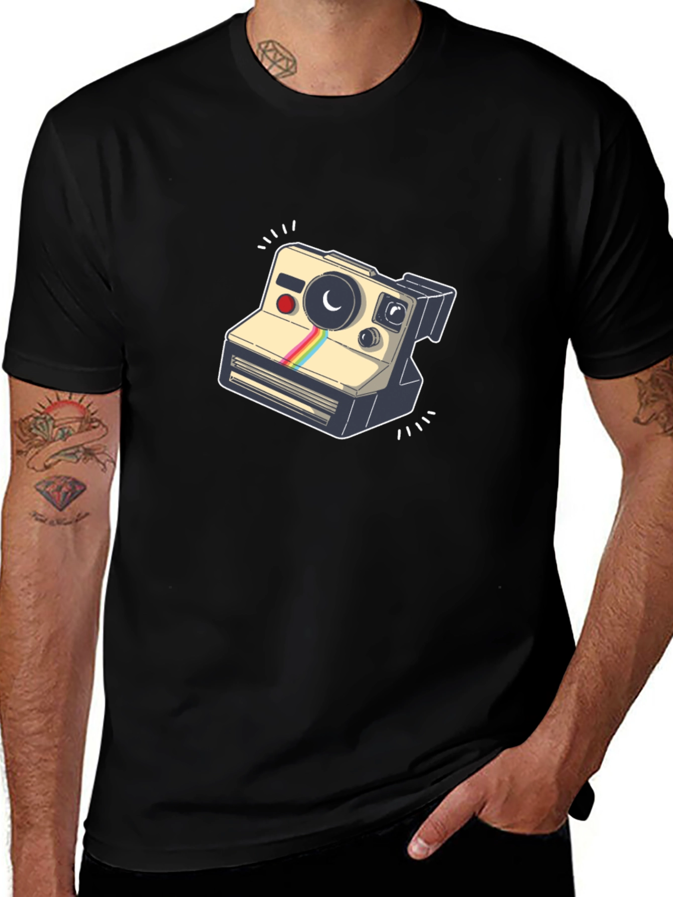 Retro Camera Graphic T-Shirt - Cool & Stylish