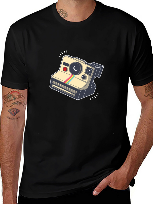 Retro Camera Graphic T-Shirt - Cool & Stylish