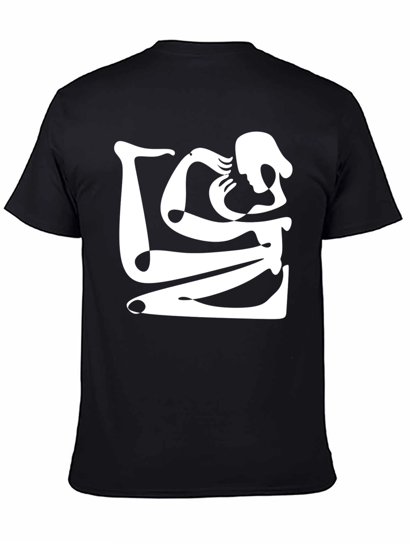 Abstract Art Black Graphic Tee