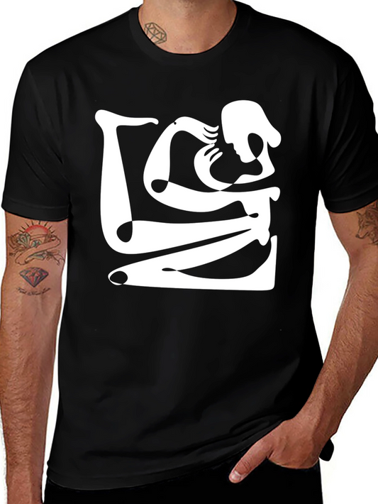 Abstract Art Black Graphic Tee