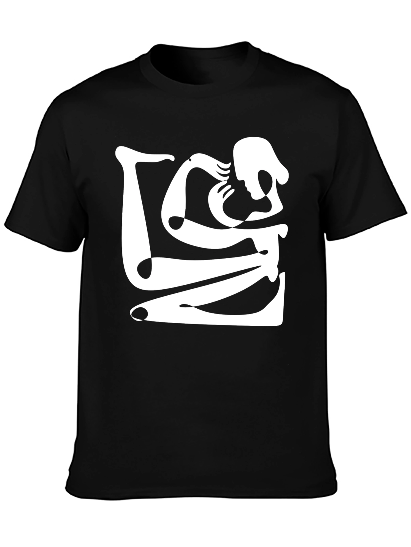 Abstract Art Black Graphic Tee
