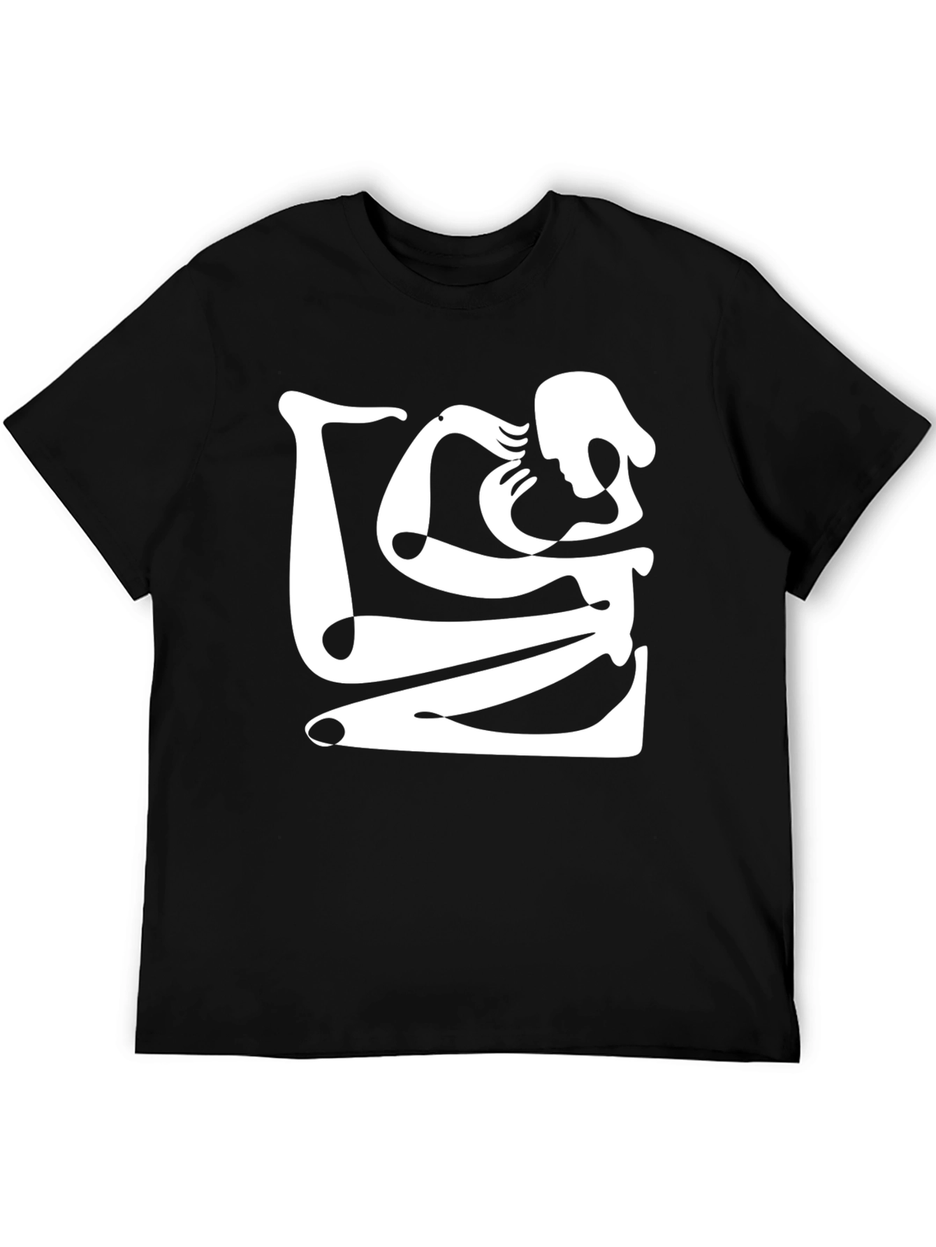 Abstract Art Black Graphic Tee