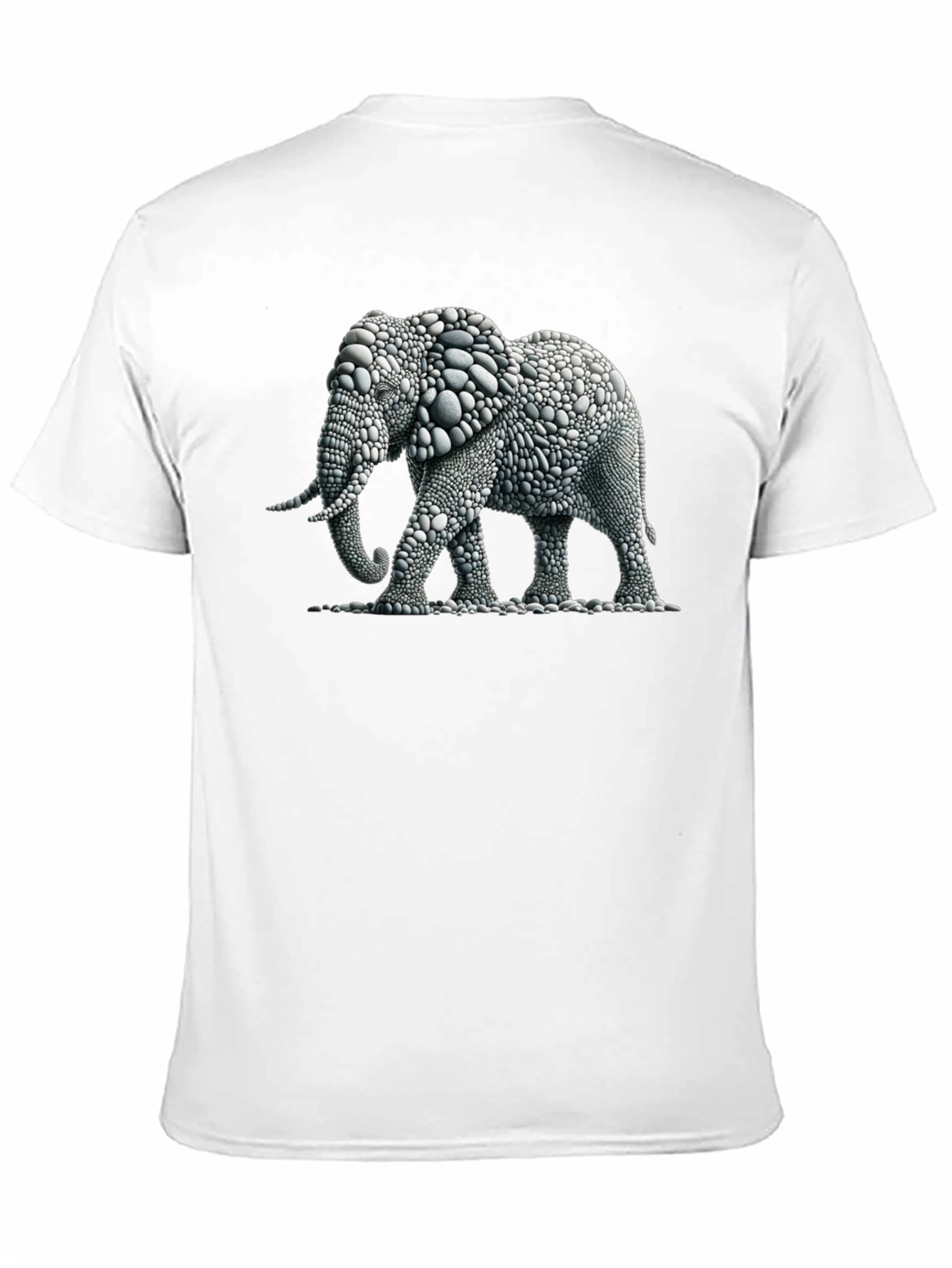 Elephant Pebble Art T-Shirt