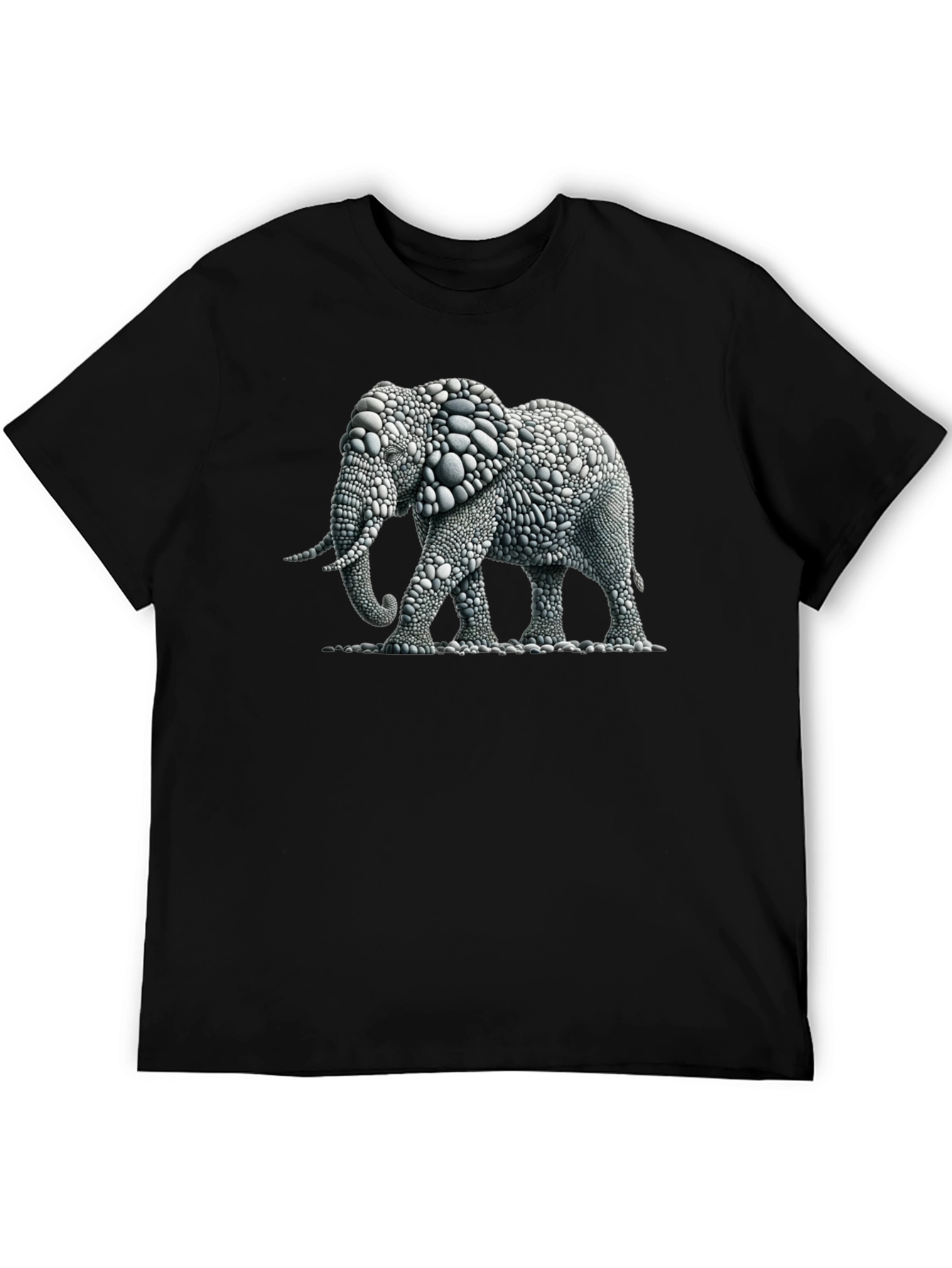 Elephant Pebble Art T-Shirt