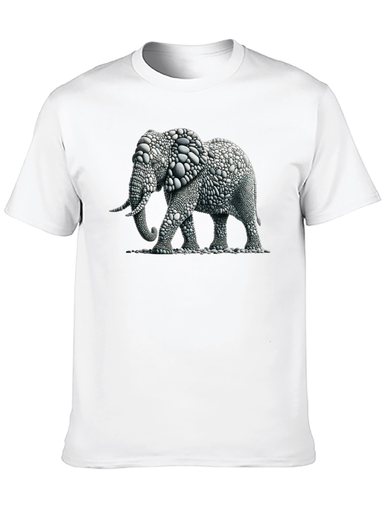 Elephant Pebble Art T-Shirt