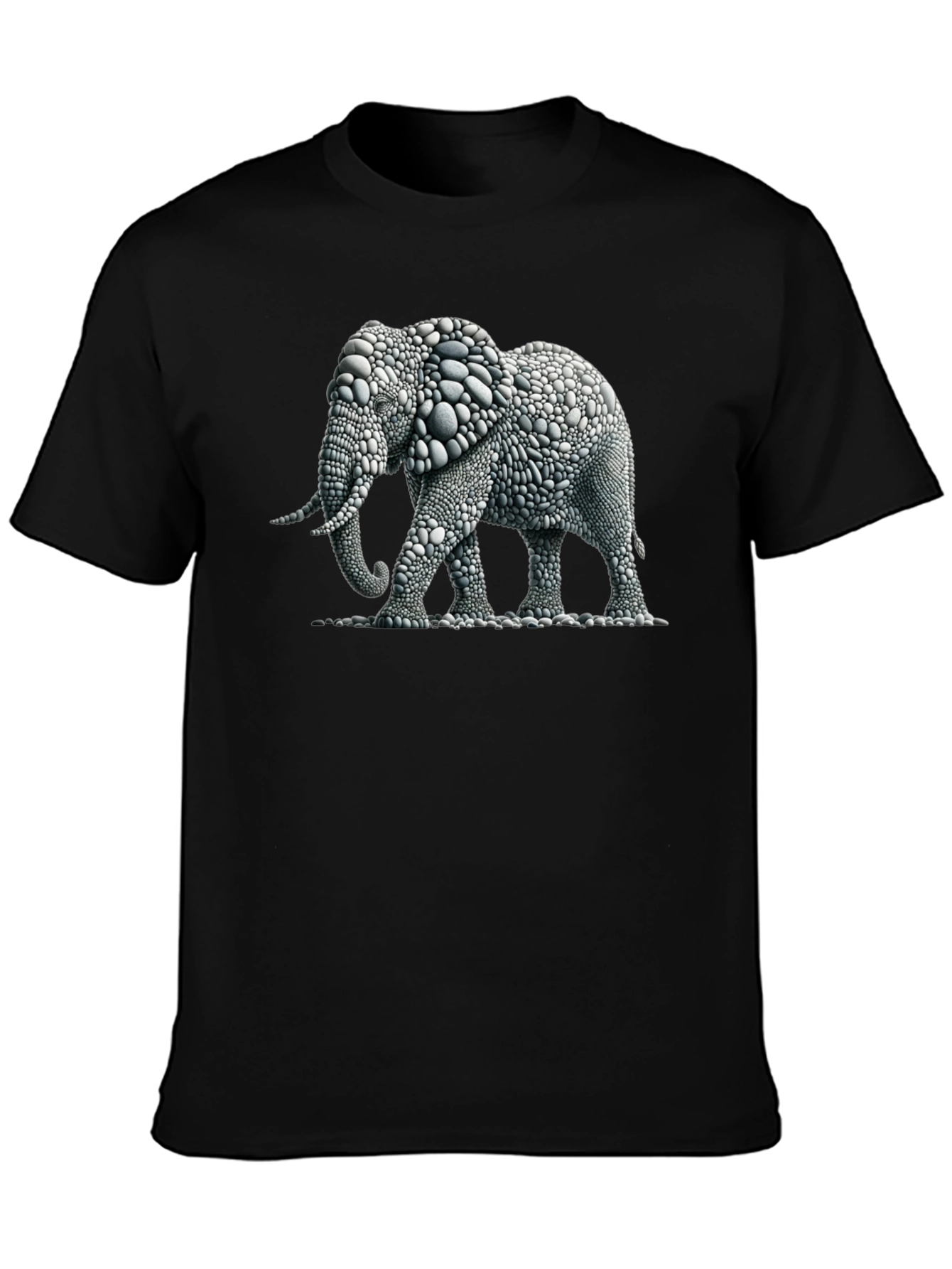 Elephant Pebble Art T-Shirt