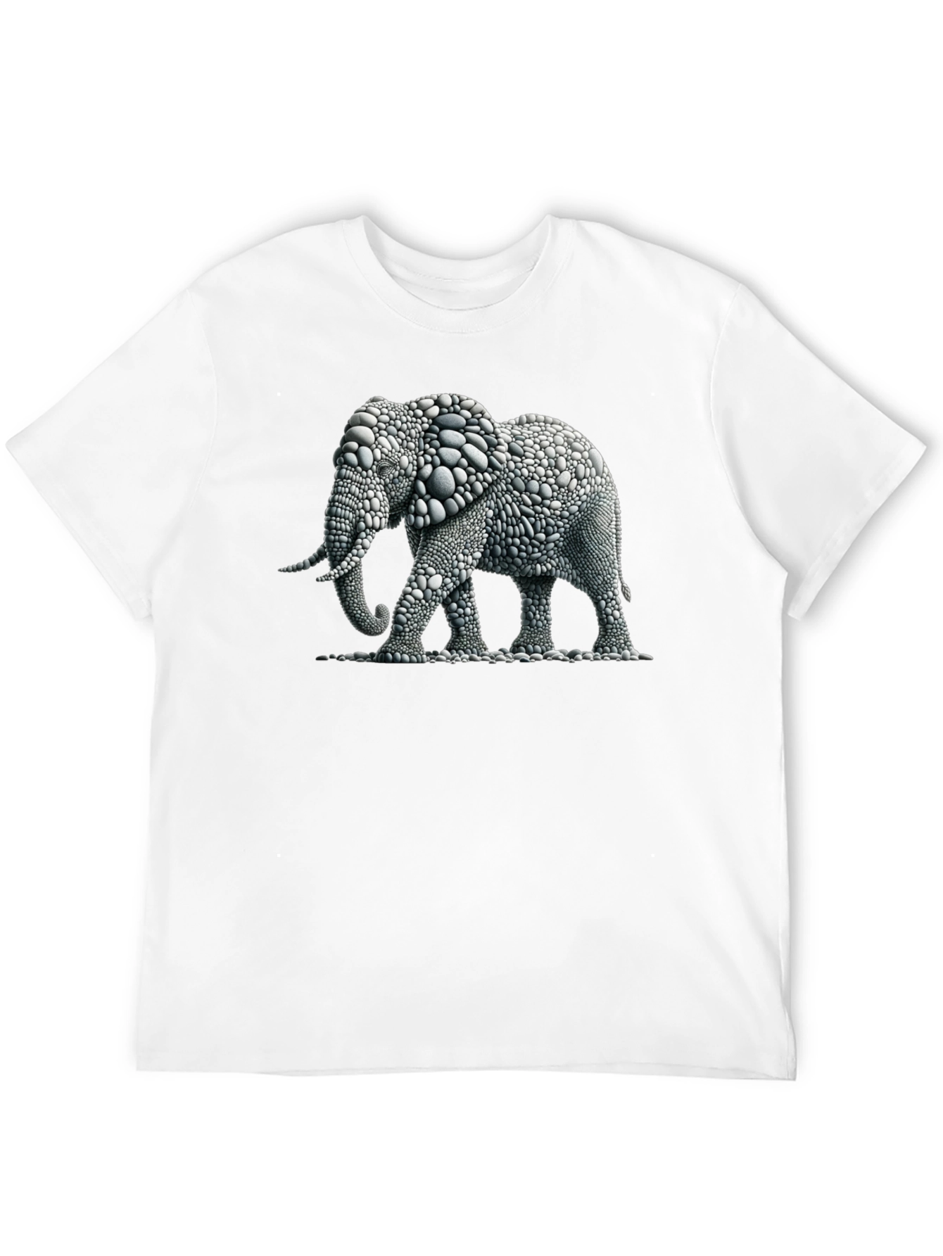 Elephant Pebble Art T-Shirt