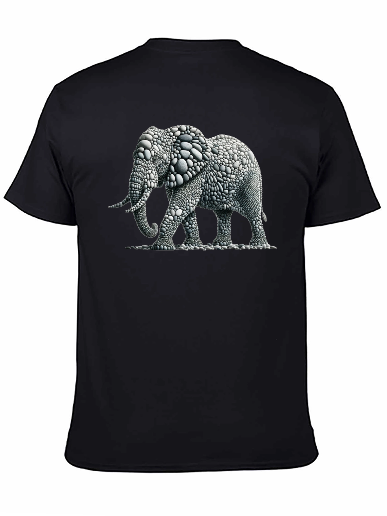 Elephant Pebble Art T-Shirt