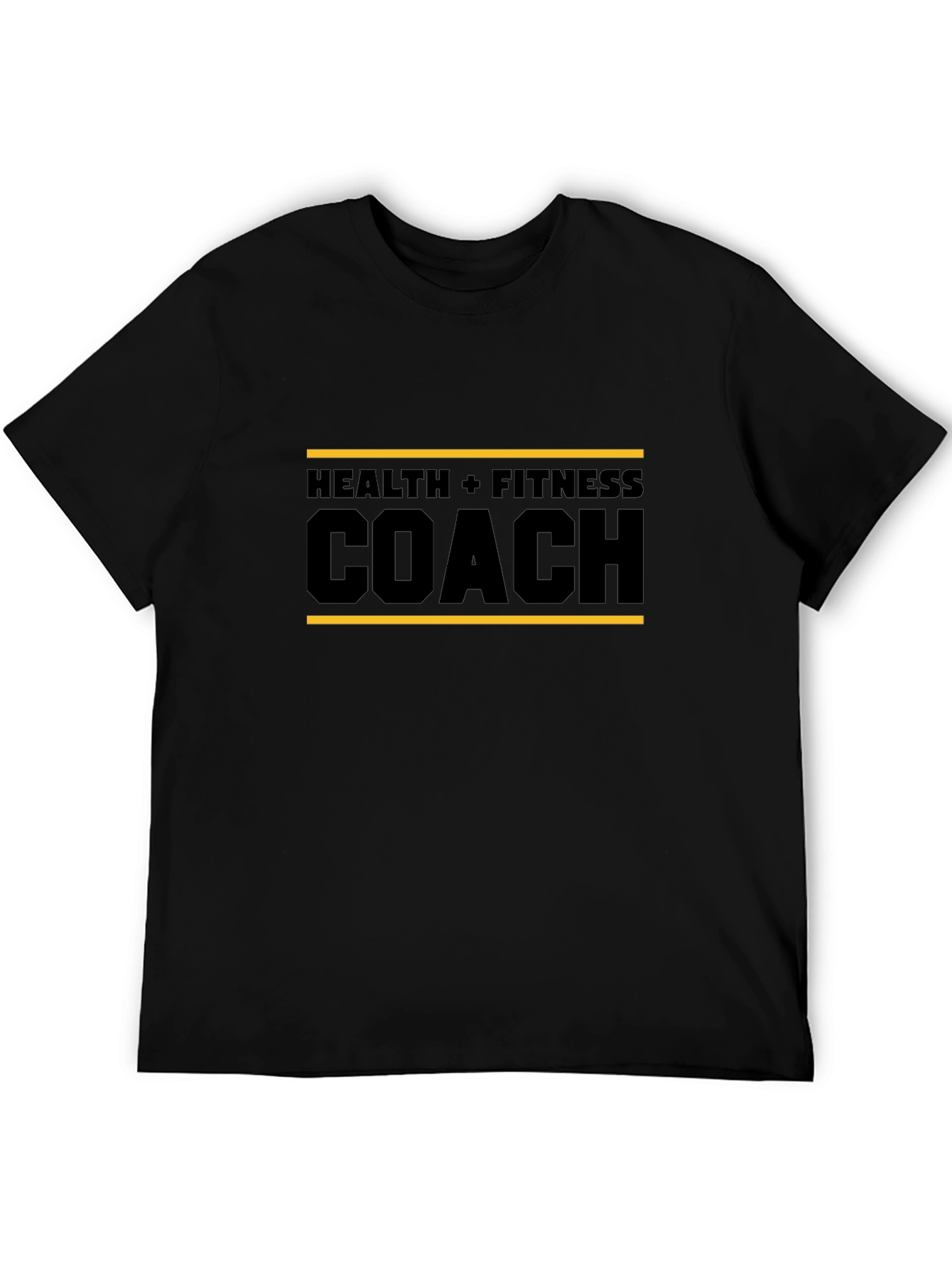 Health & Fitness Coach T-Shirt - Black