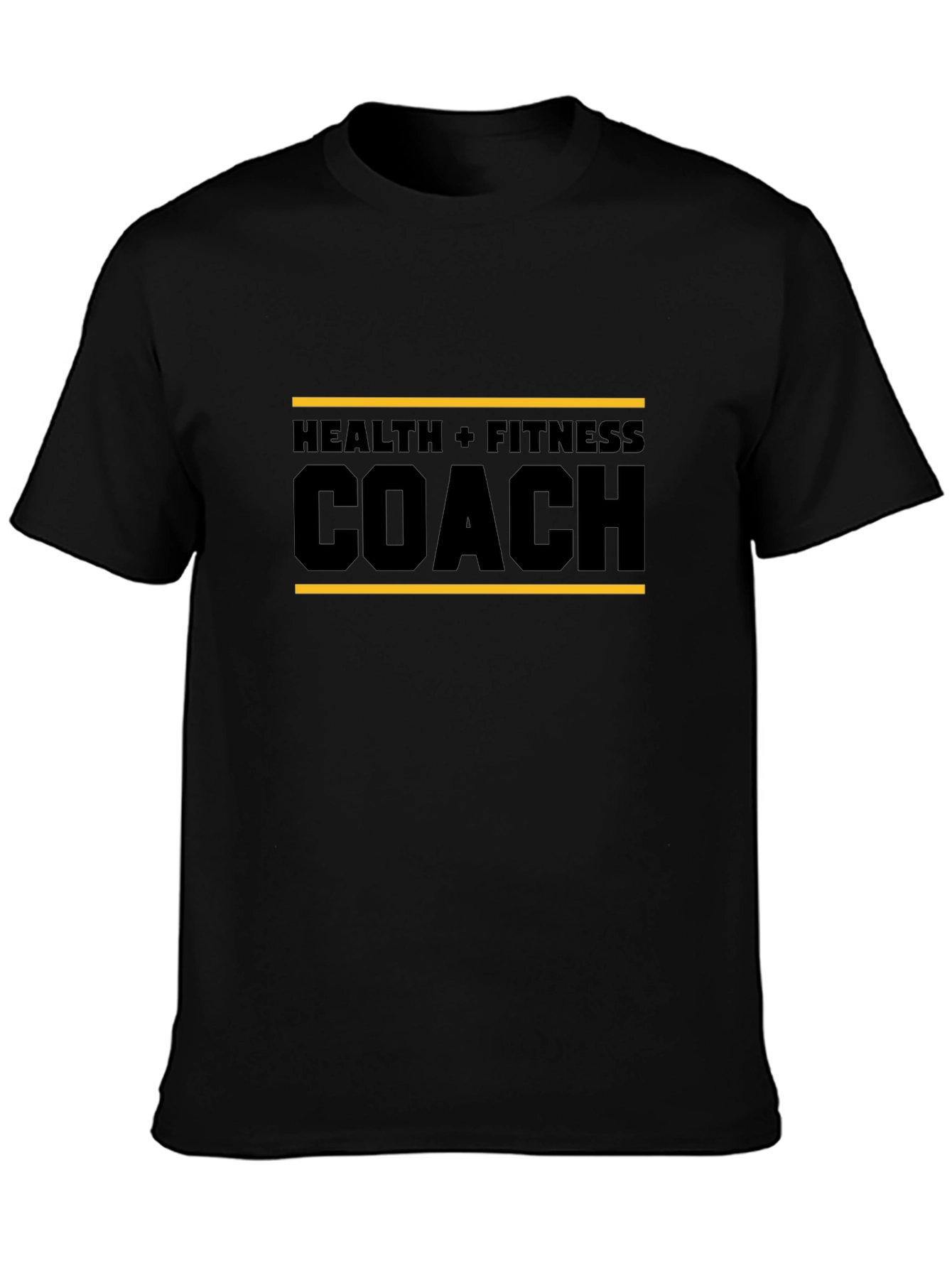 Health & Fitness Coach T-Shirt - Black