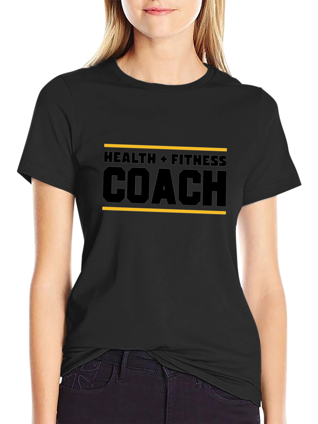 Health & Fitness Coach T-Shirt - Black