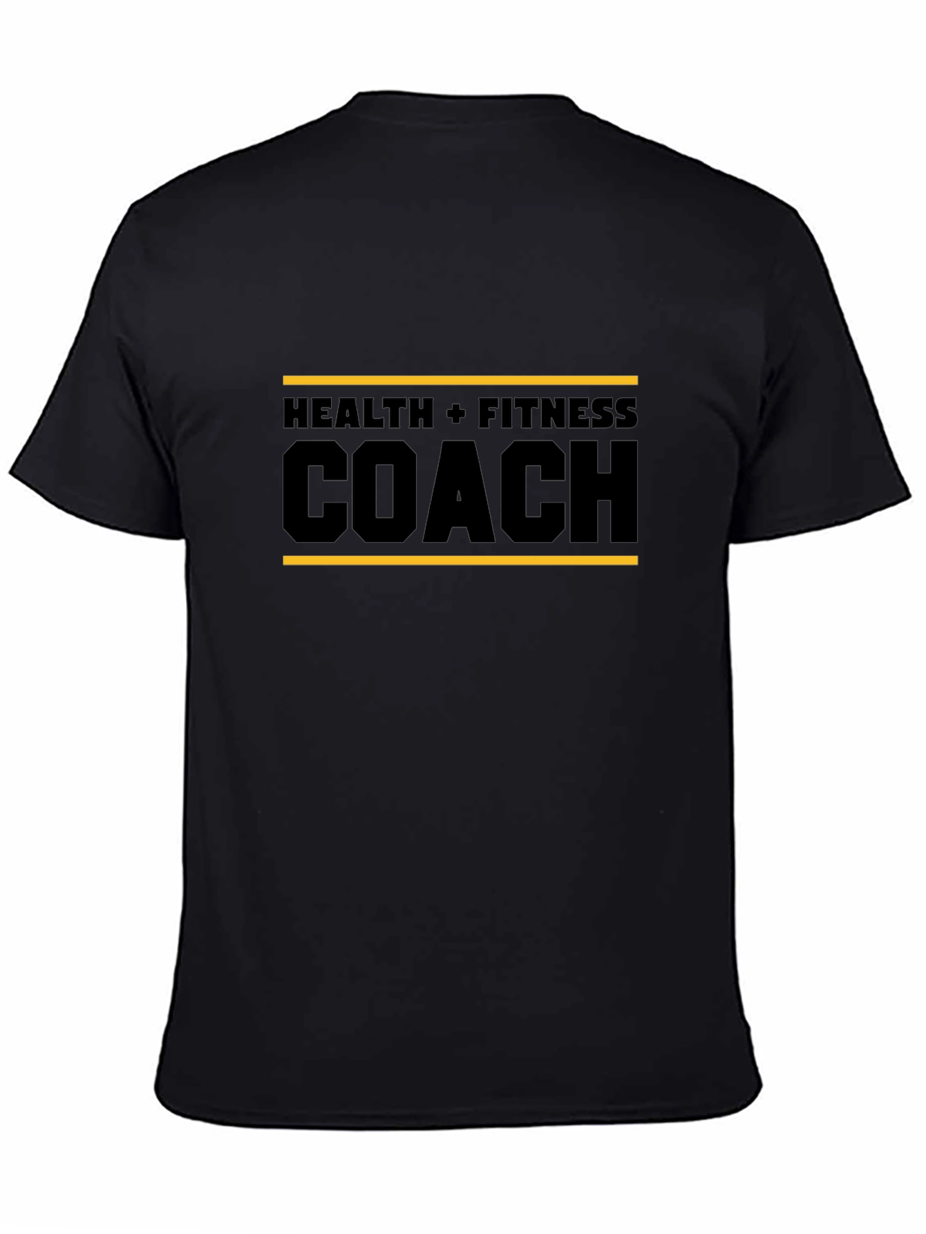 Health & Fitness Coach T-Shirt - Black