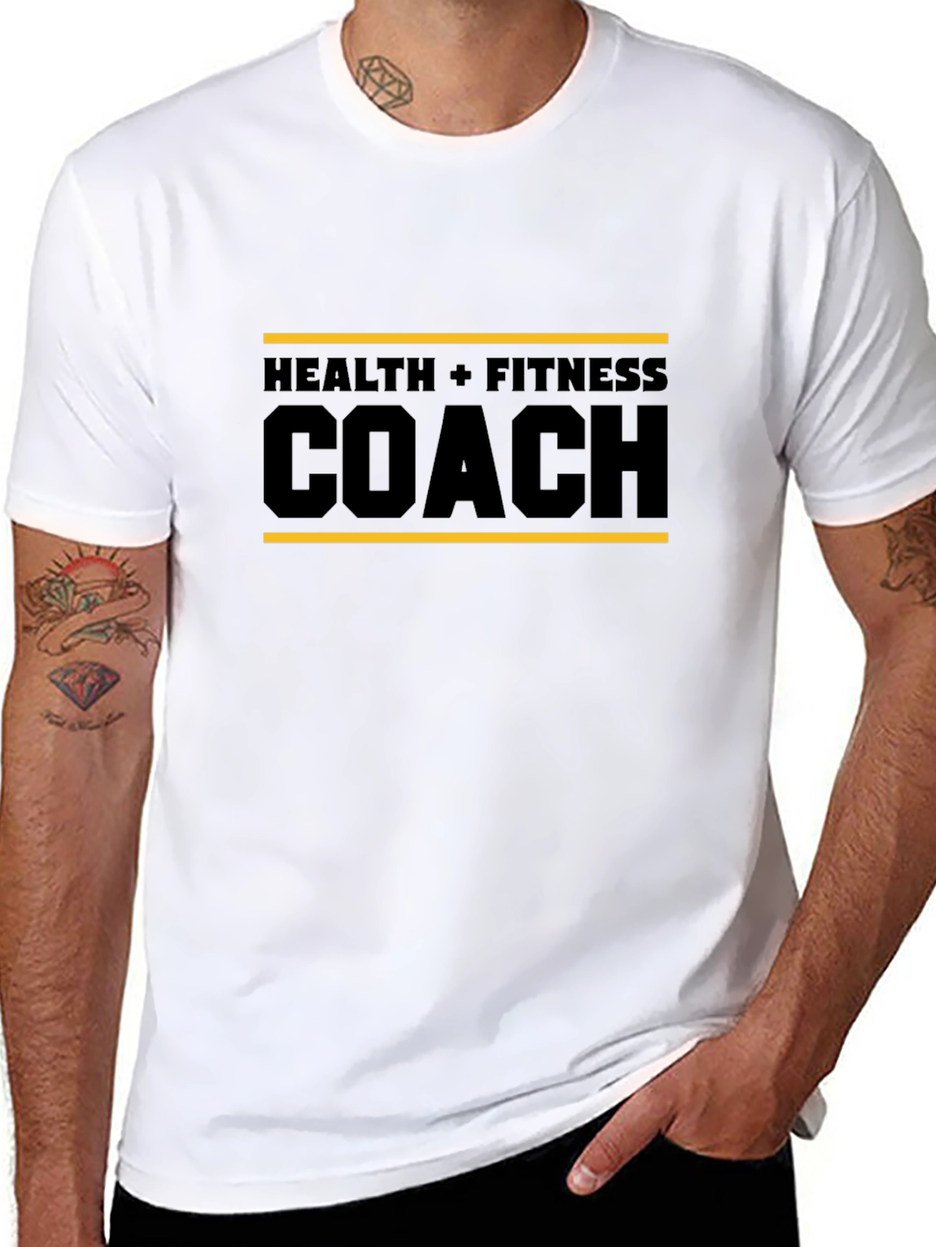 Health & Fitness Coach T-Shirt - Black
