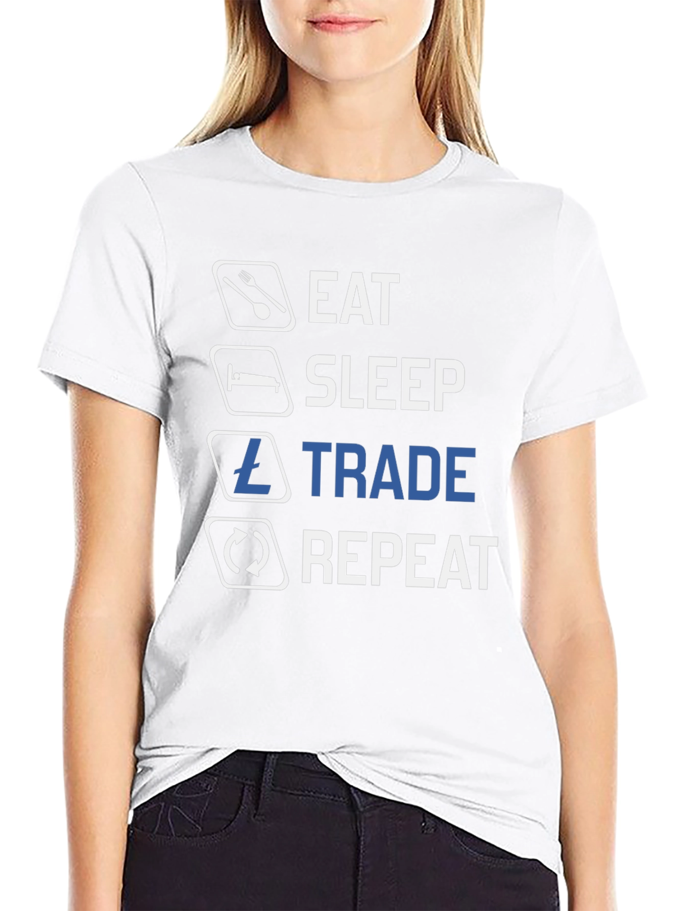 Eat Sleep Trade Repeat Crypto T-Shirt