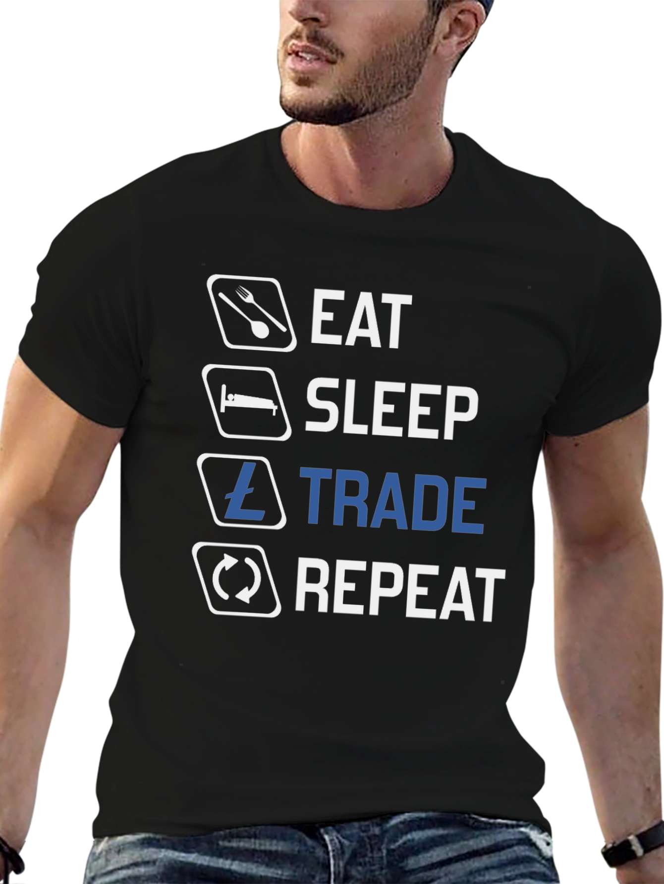 Eat Sleep Trade Repeat Crypto T-Shirt