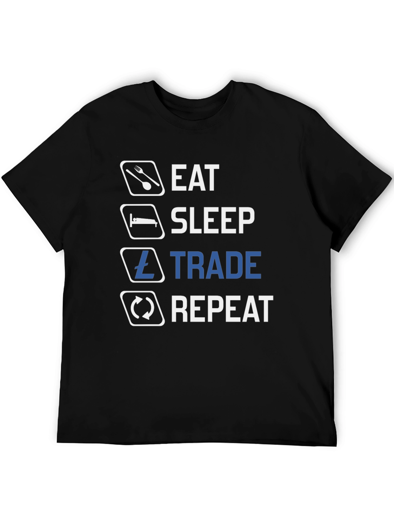 Eat Sleep Trade Repeat Crypto T-Shirt