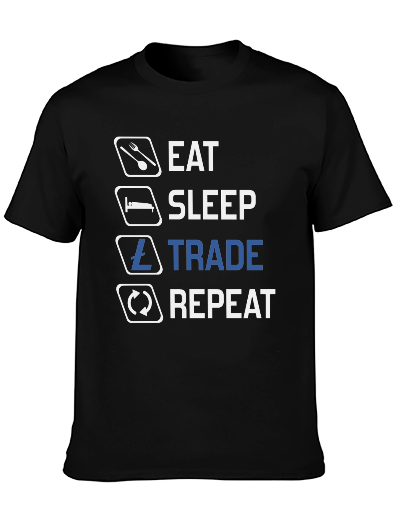 Eat Sleep Trade Repeat Crypto T-Shirt