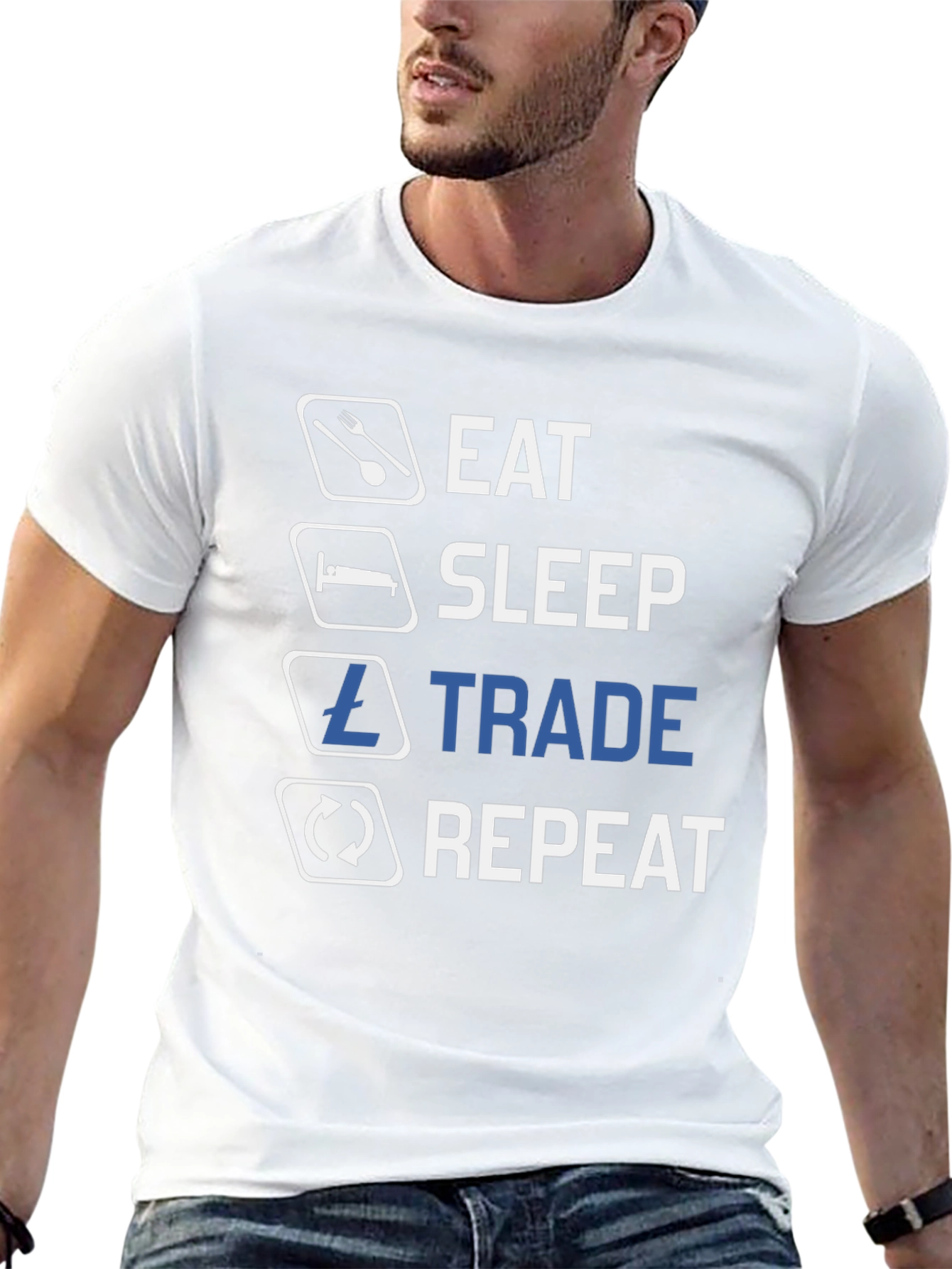 Eat Sleep Trade Repeat Crypto T-Shirt