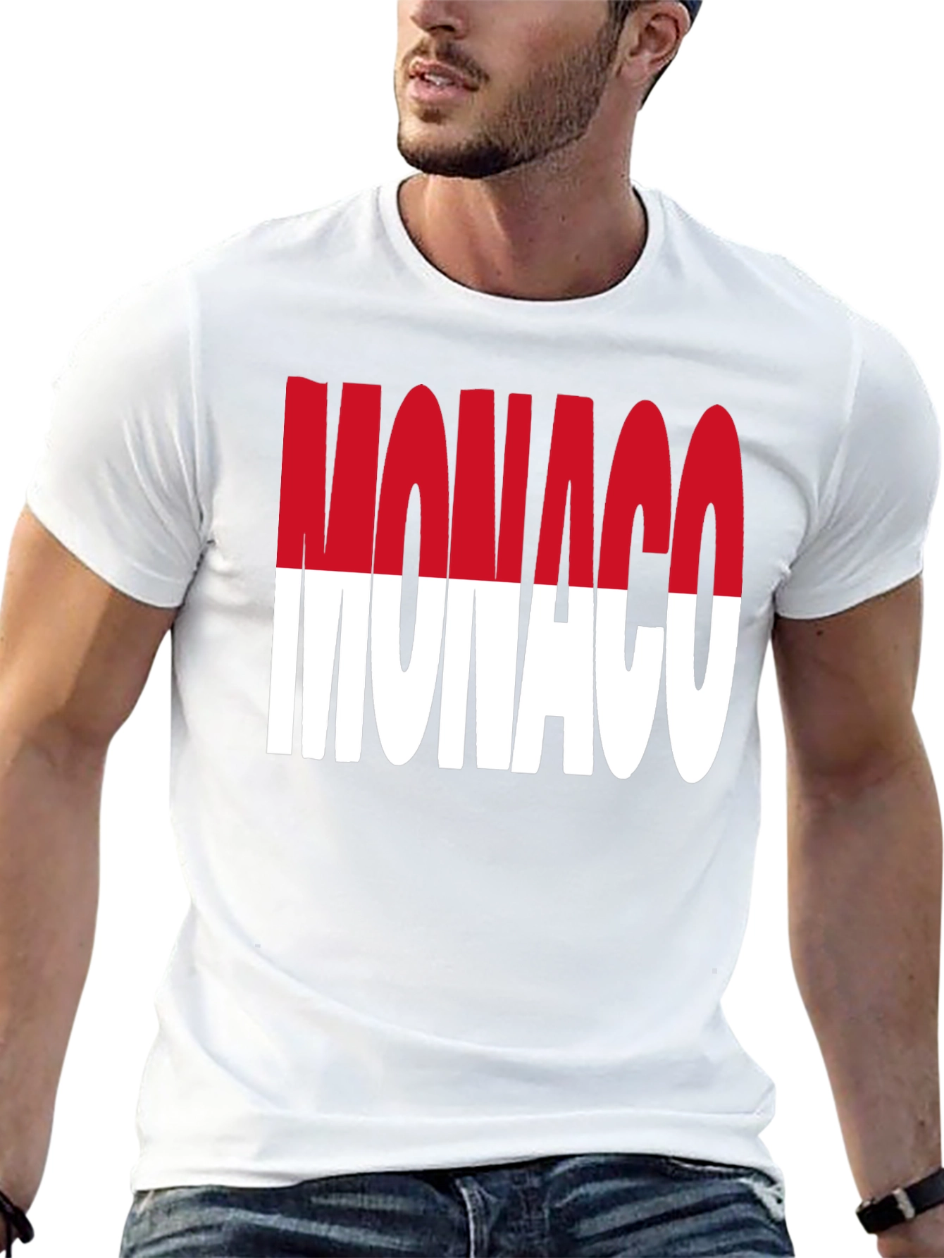 Monaco Flag T-Shirt - Stylish Country Pride Tee