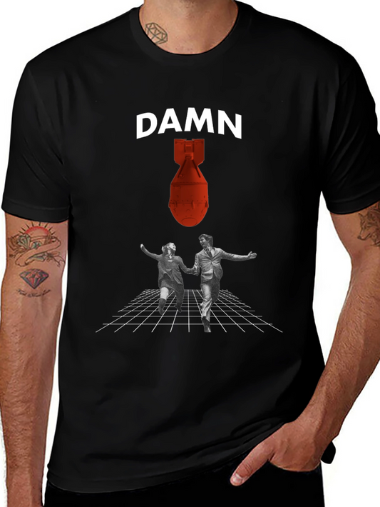 DAMN T-Shirt With Bomb Graphic