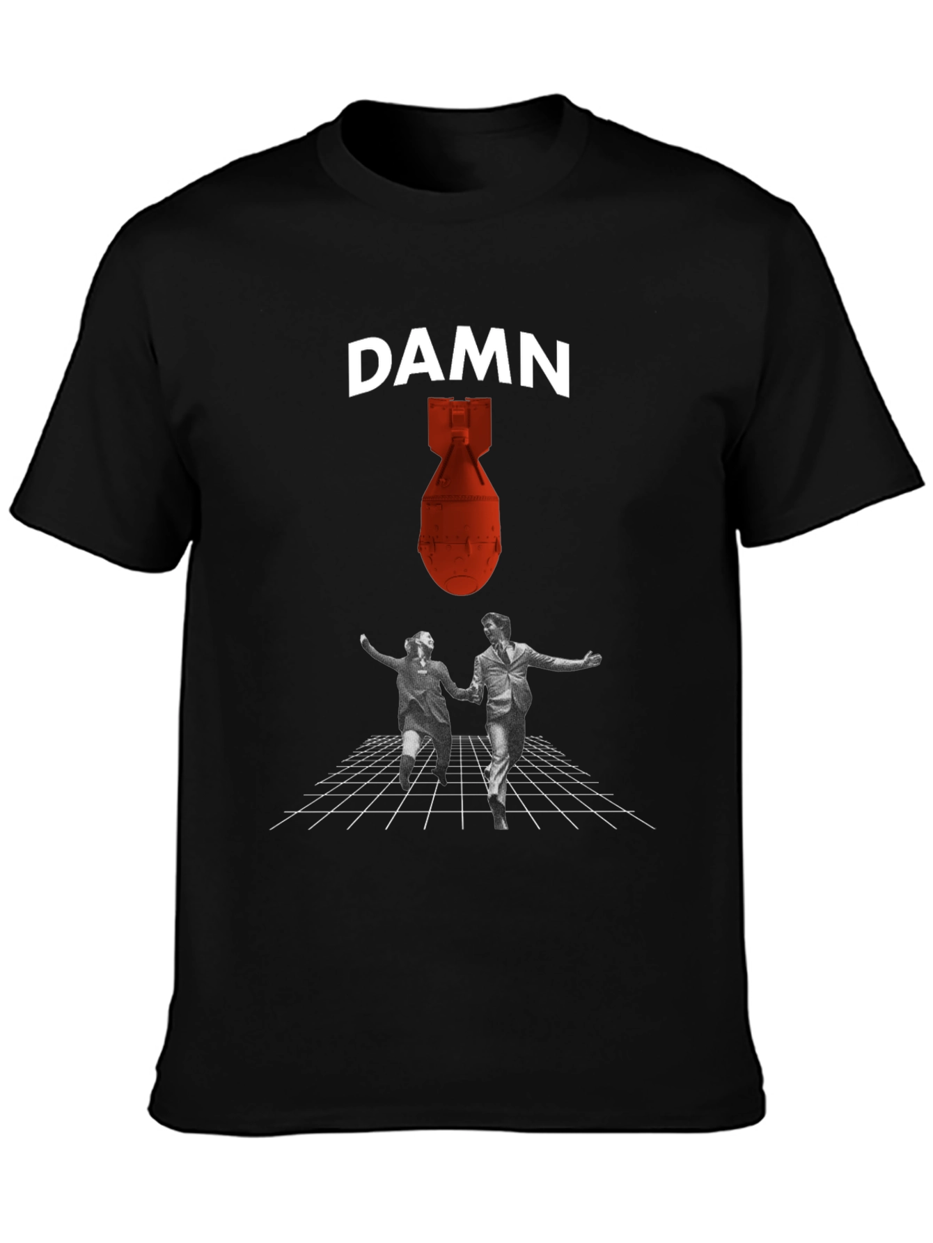 DAMN T-Shirt With Bomb Graphic