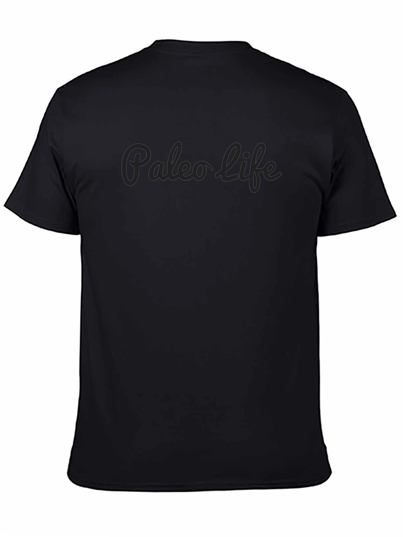 Paleo Life Graphic T-Shirt - Black Crew Neck Tee