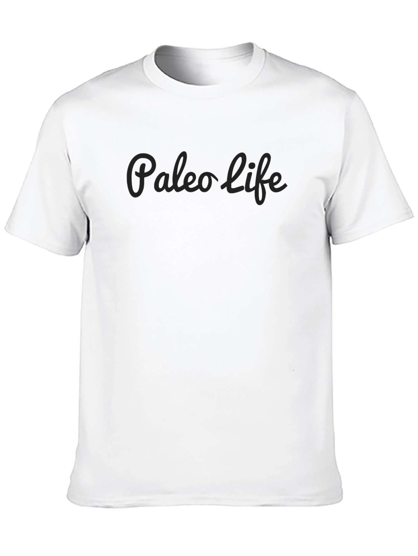 Paleo Life Graphic T-Shirt - Black Crew Neck Tee
