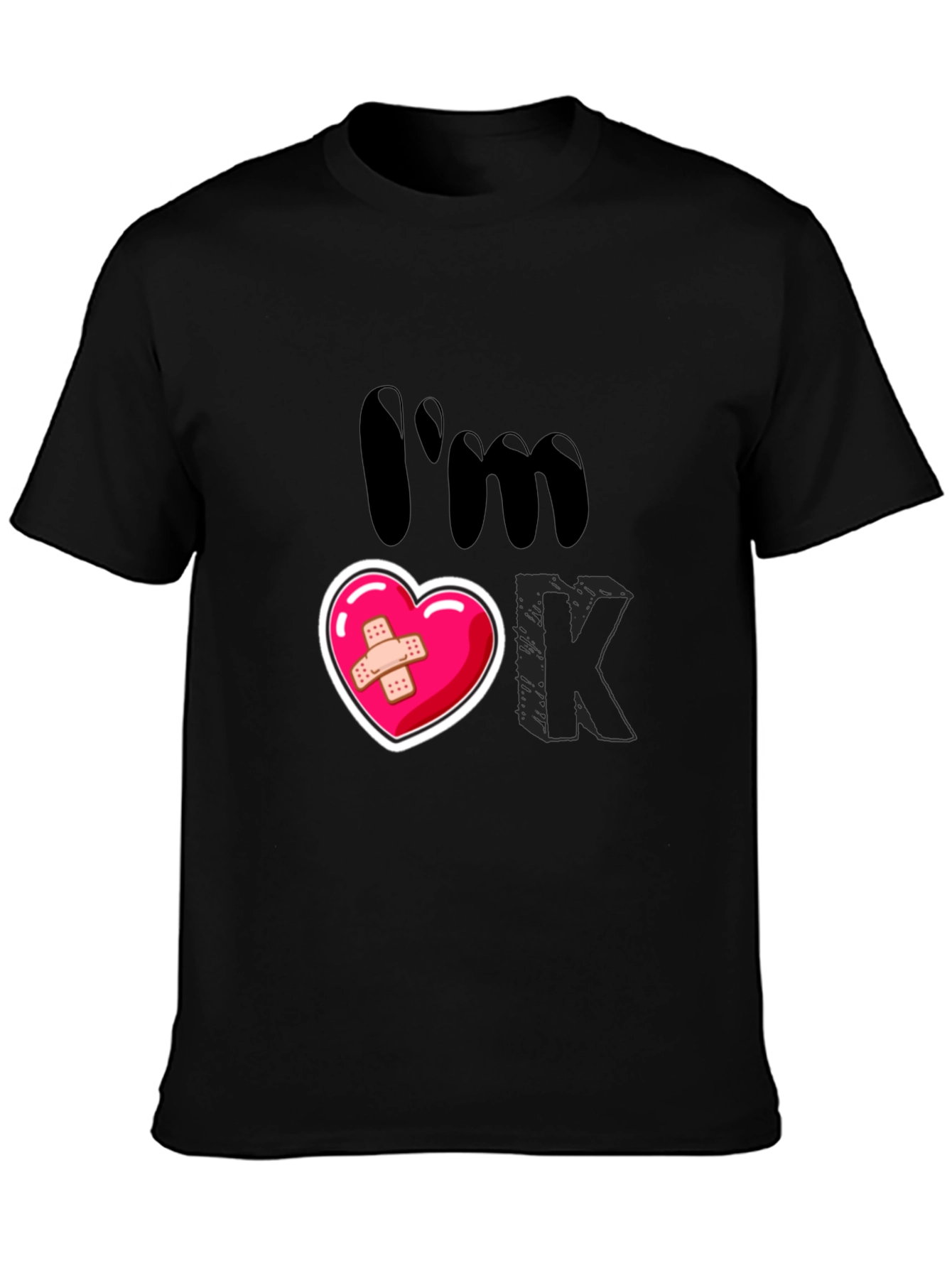 Im OK T-Shirt Heart Graphic Tee